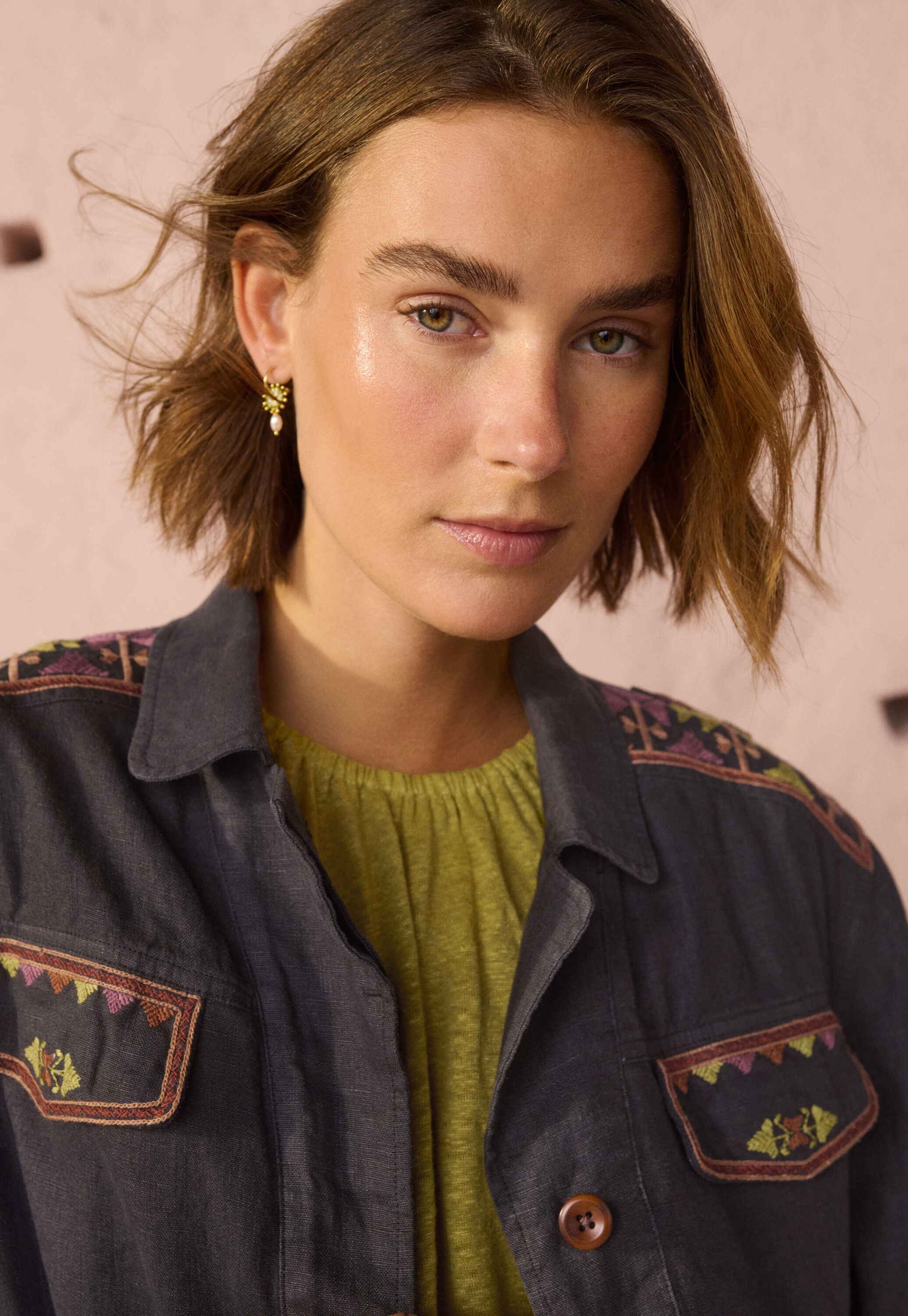 Bestickte Jacke