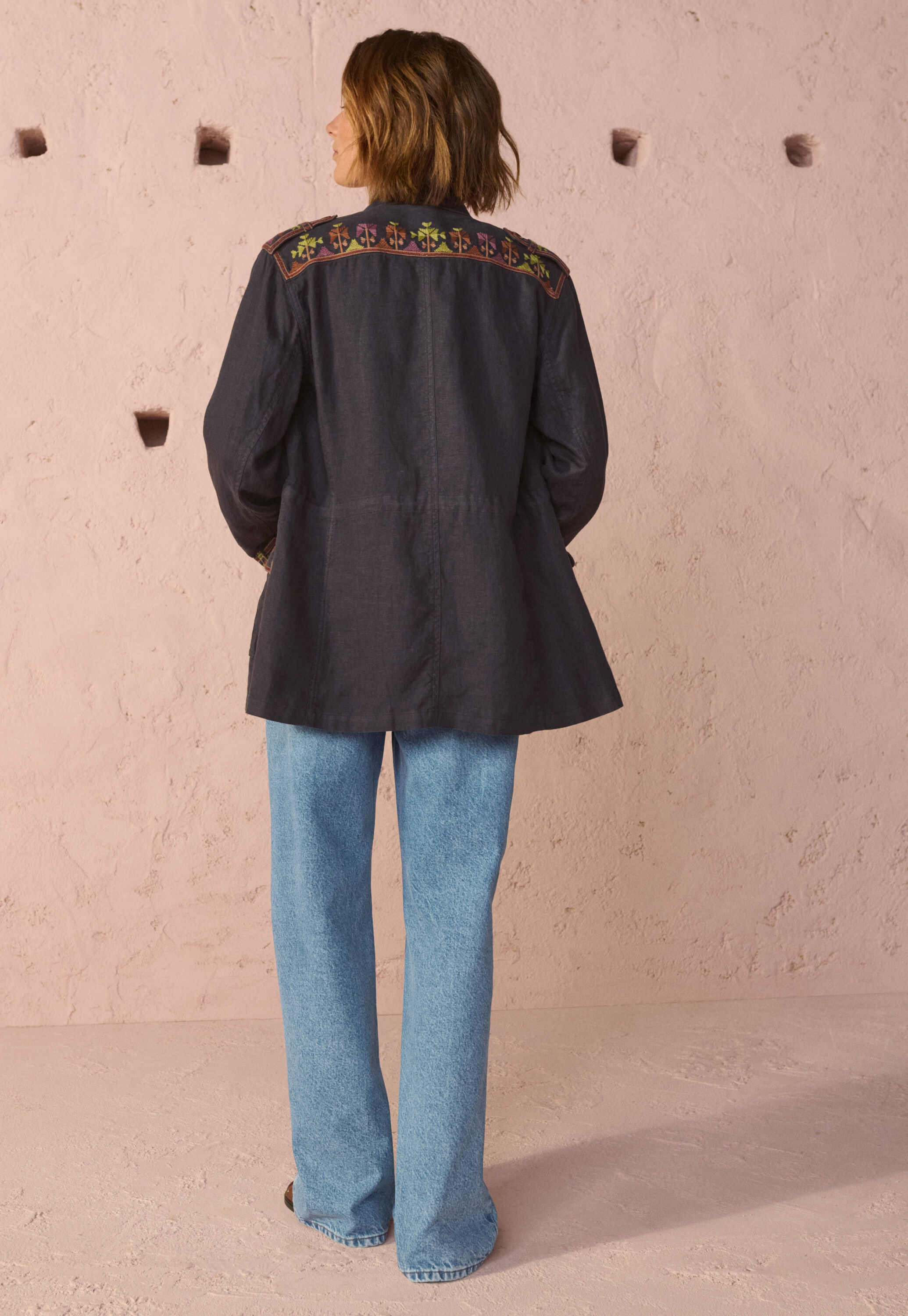 Bestickte Jacke
