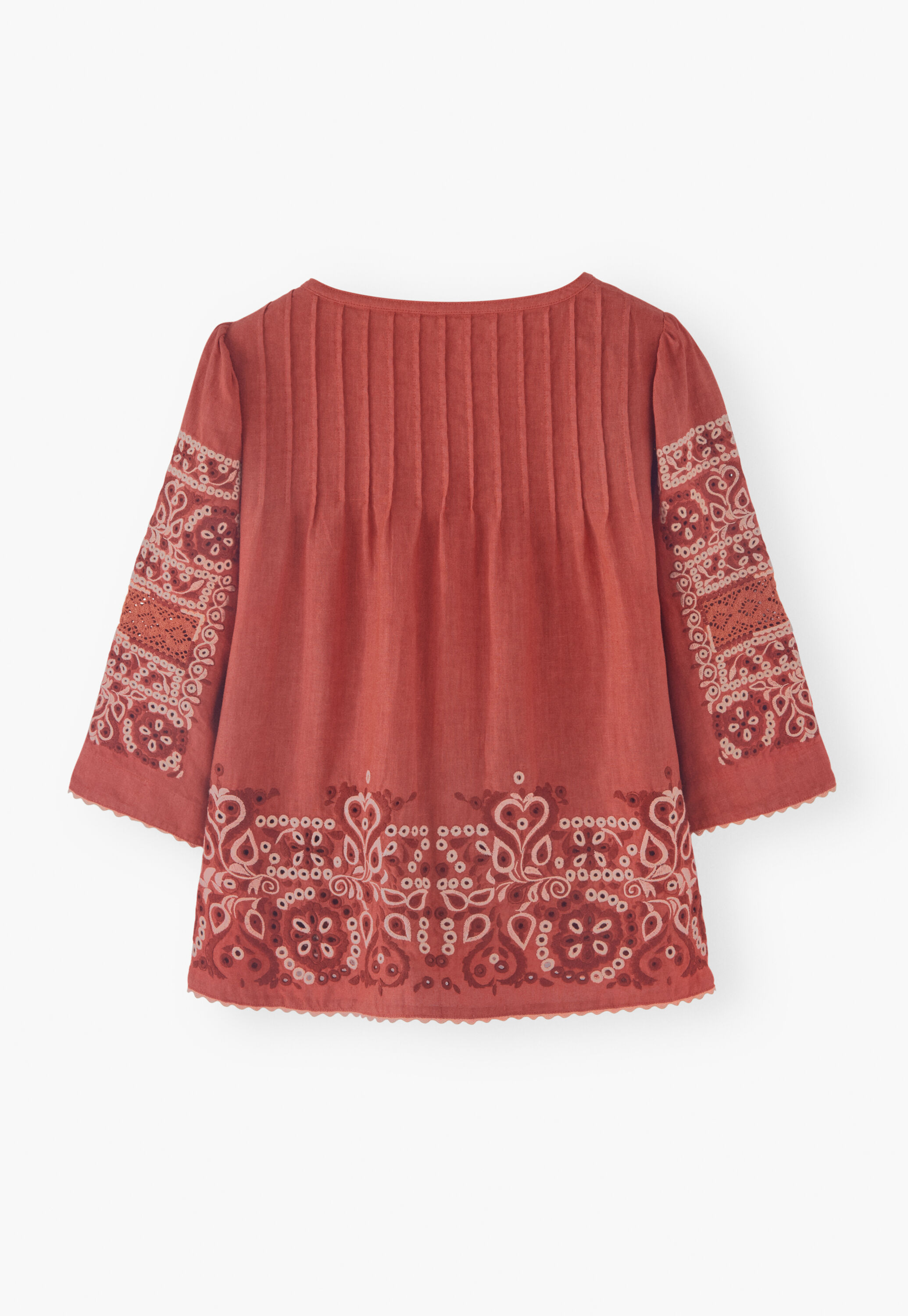 Broderie-Bluse