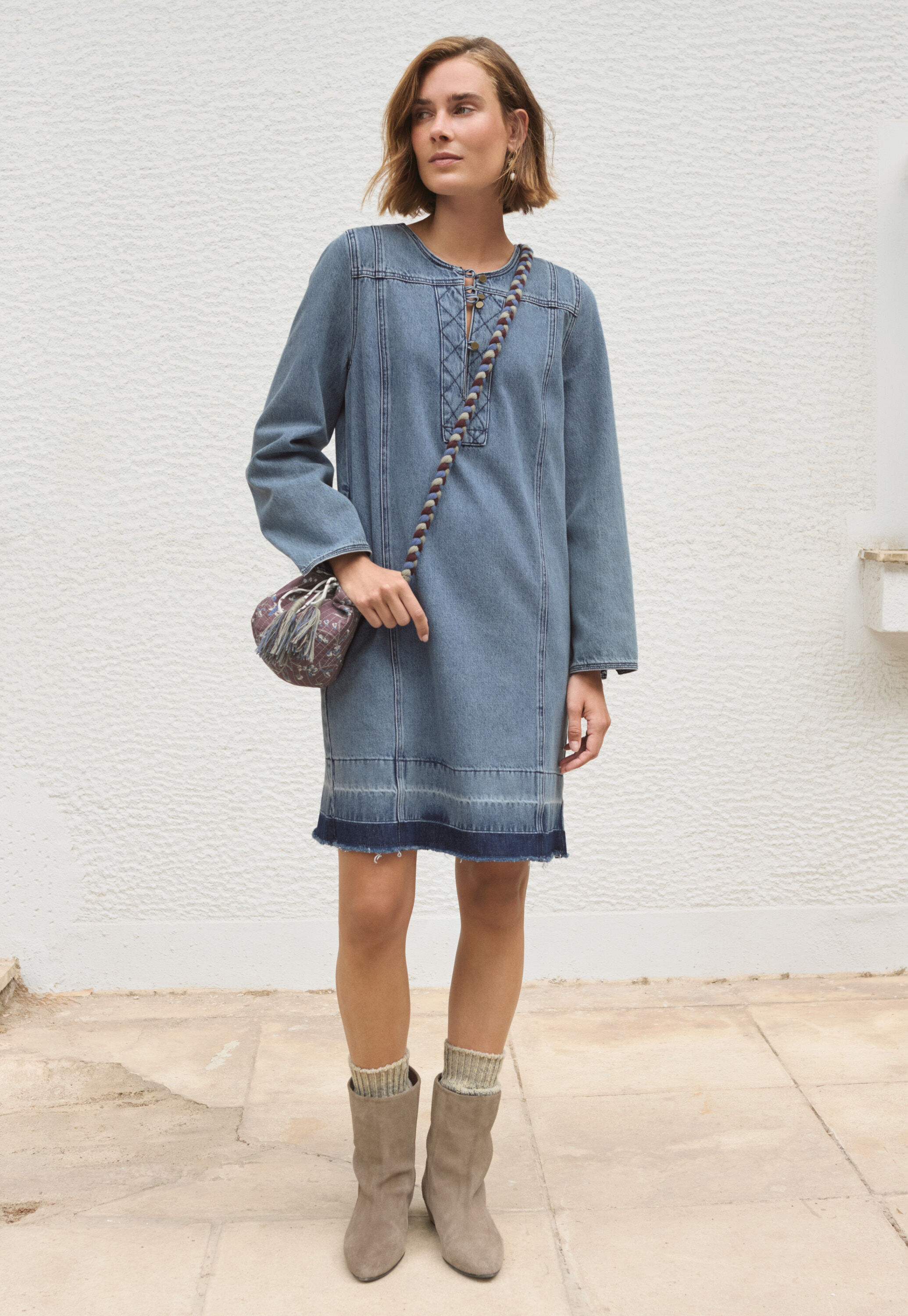 Shift-Kleid aus Denim