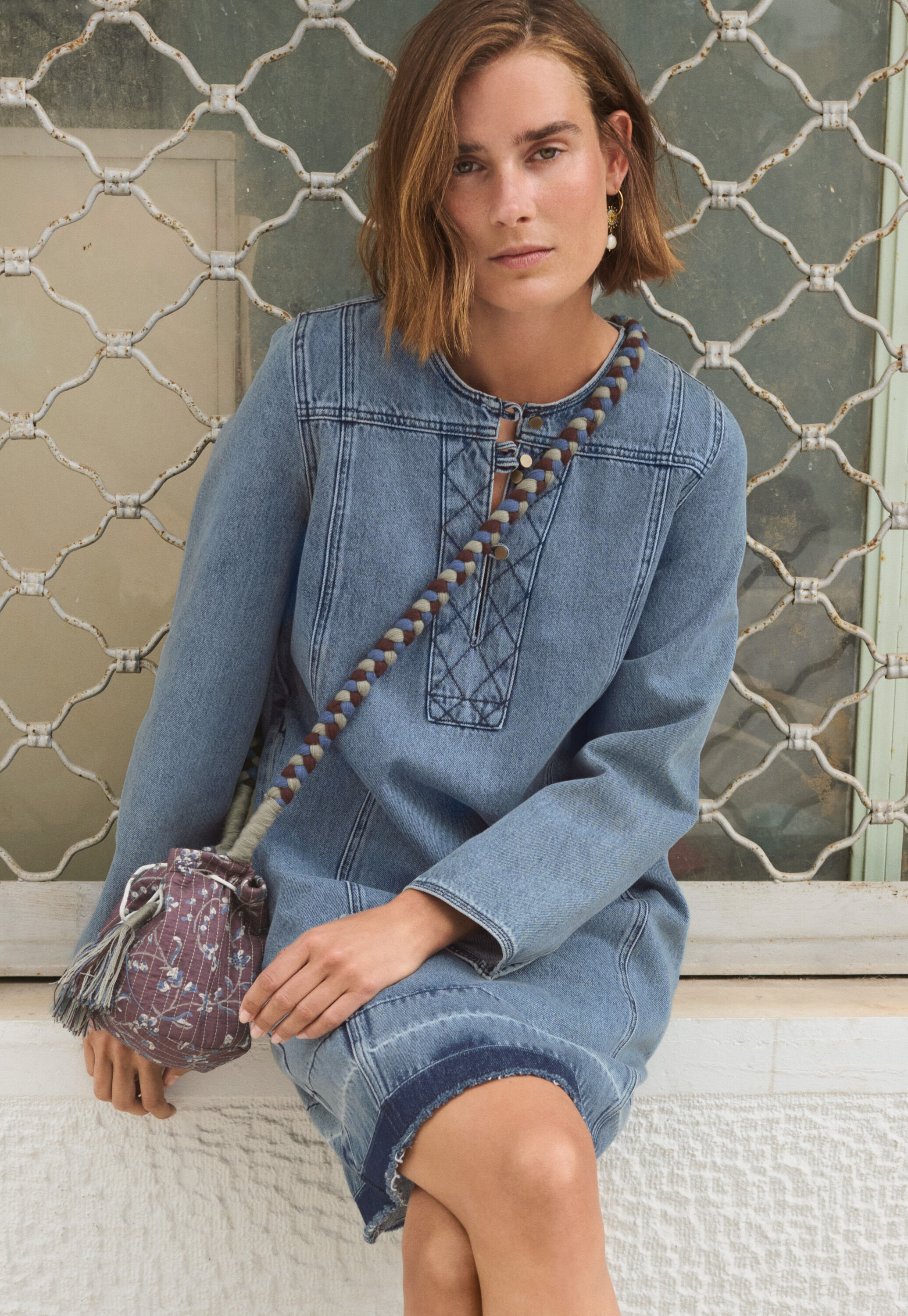 Shift-Kleid aus Denim