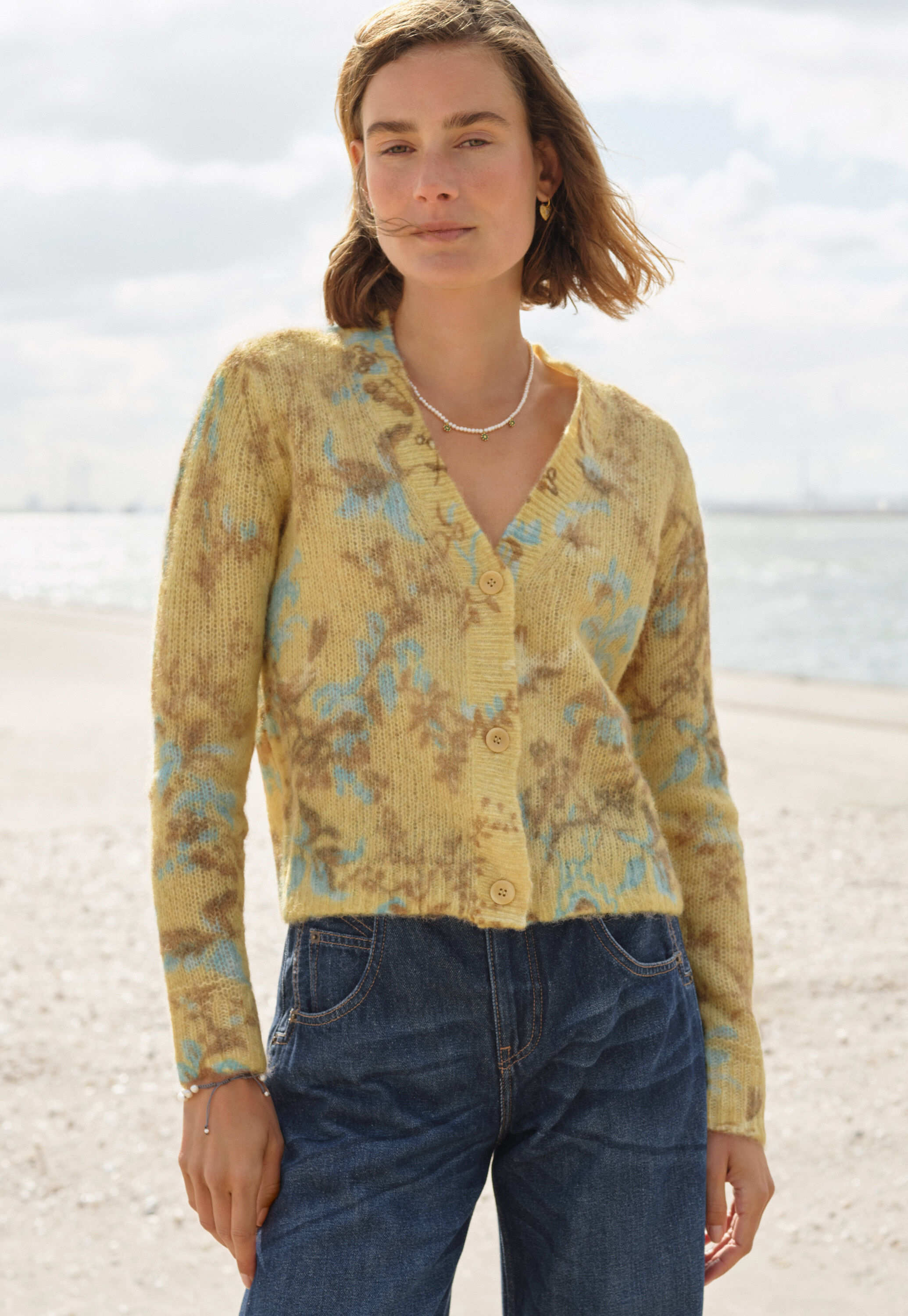 Bedruckter Cardigan