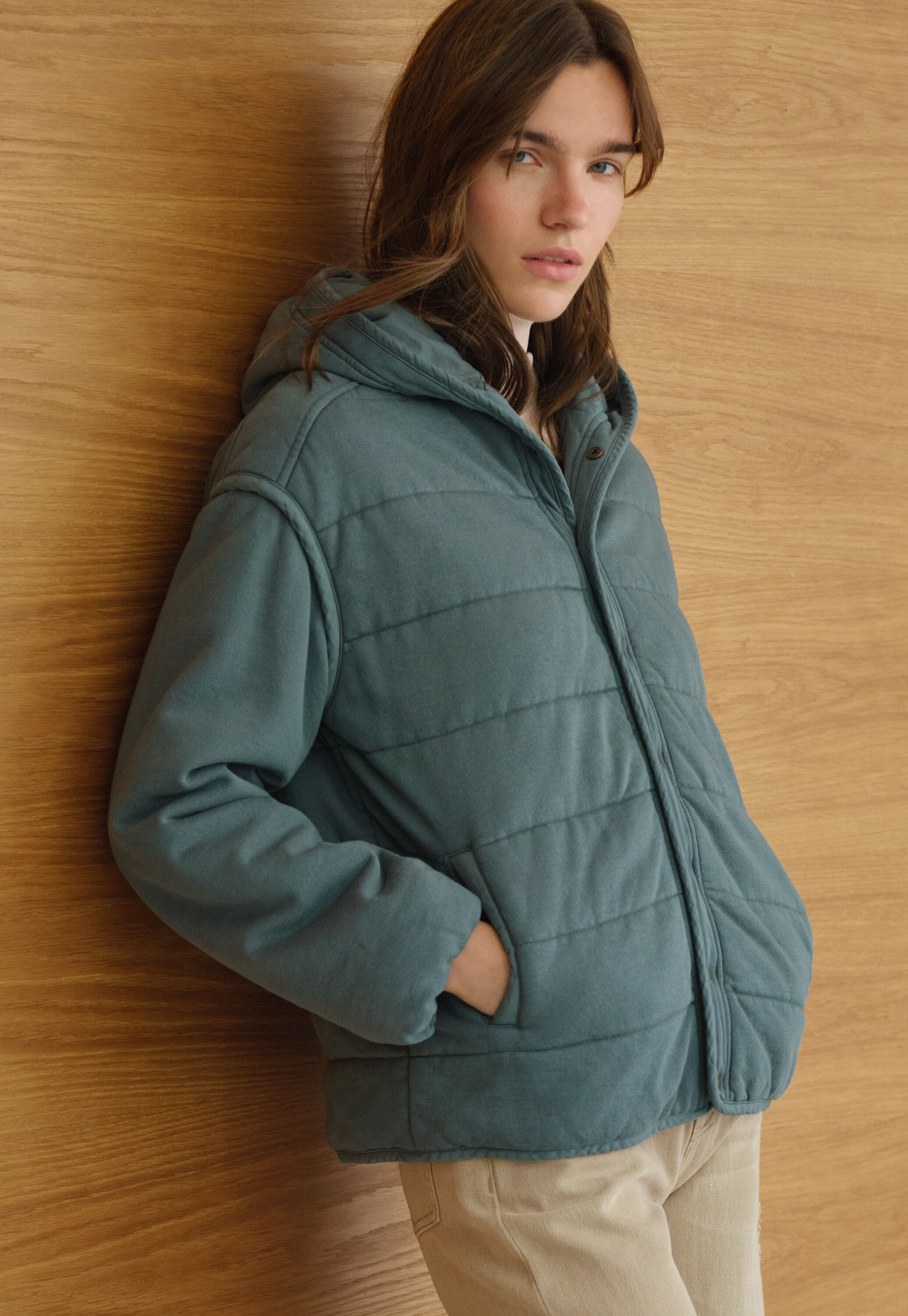 Bestickte Steppjacke