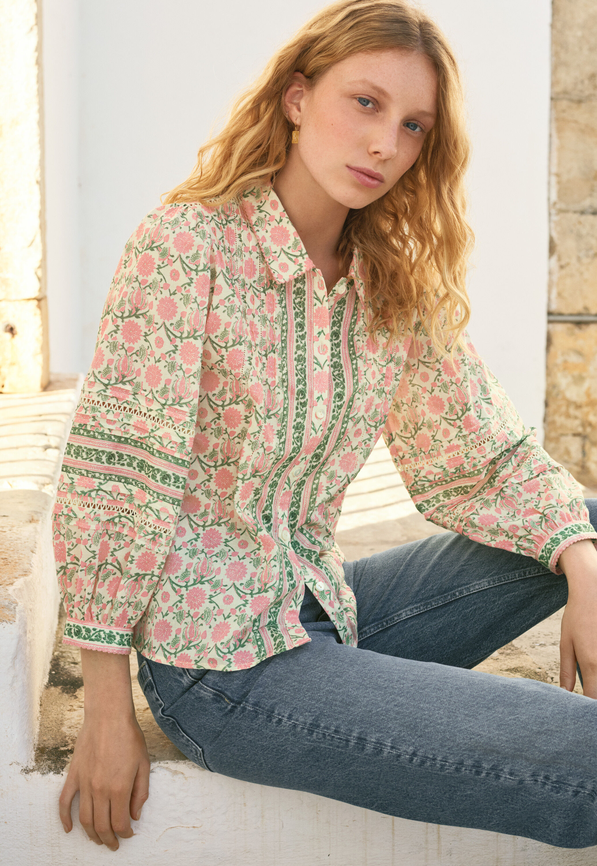 Bluse mit Print
