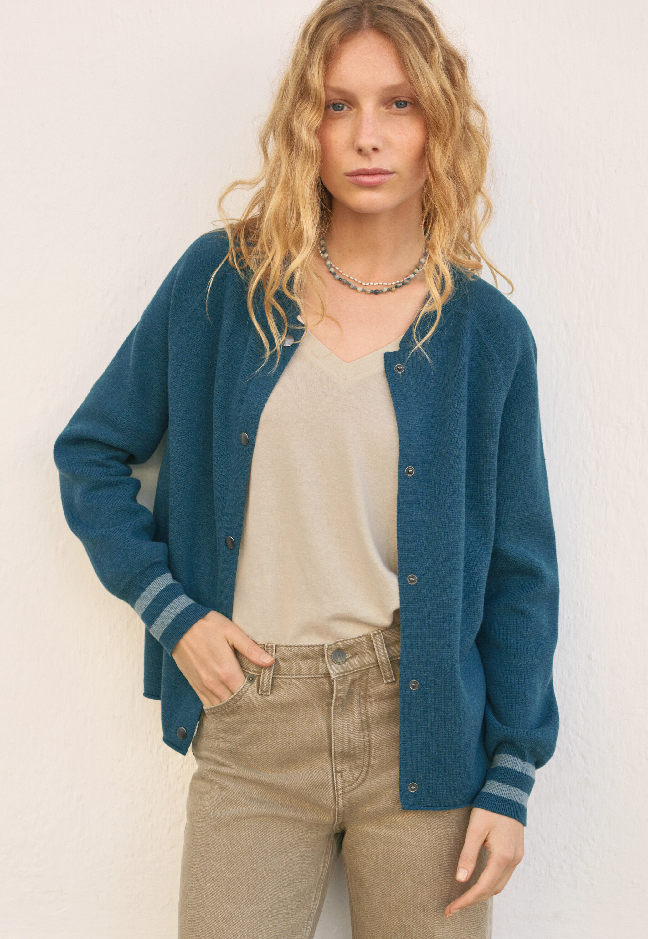 Bestickte Steppjacke