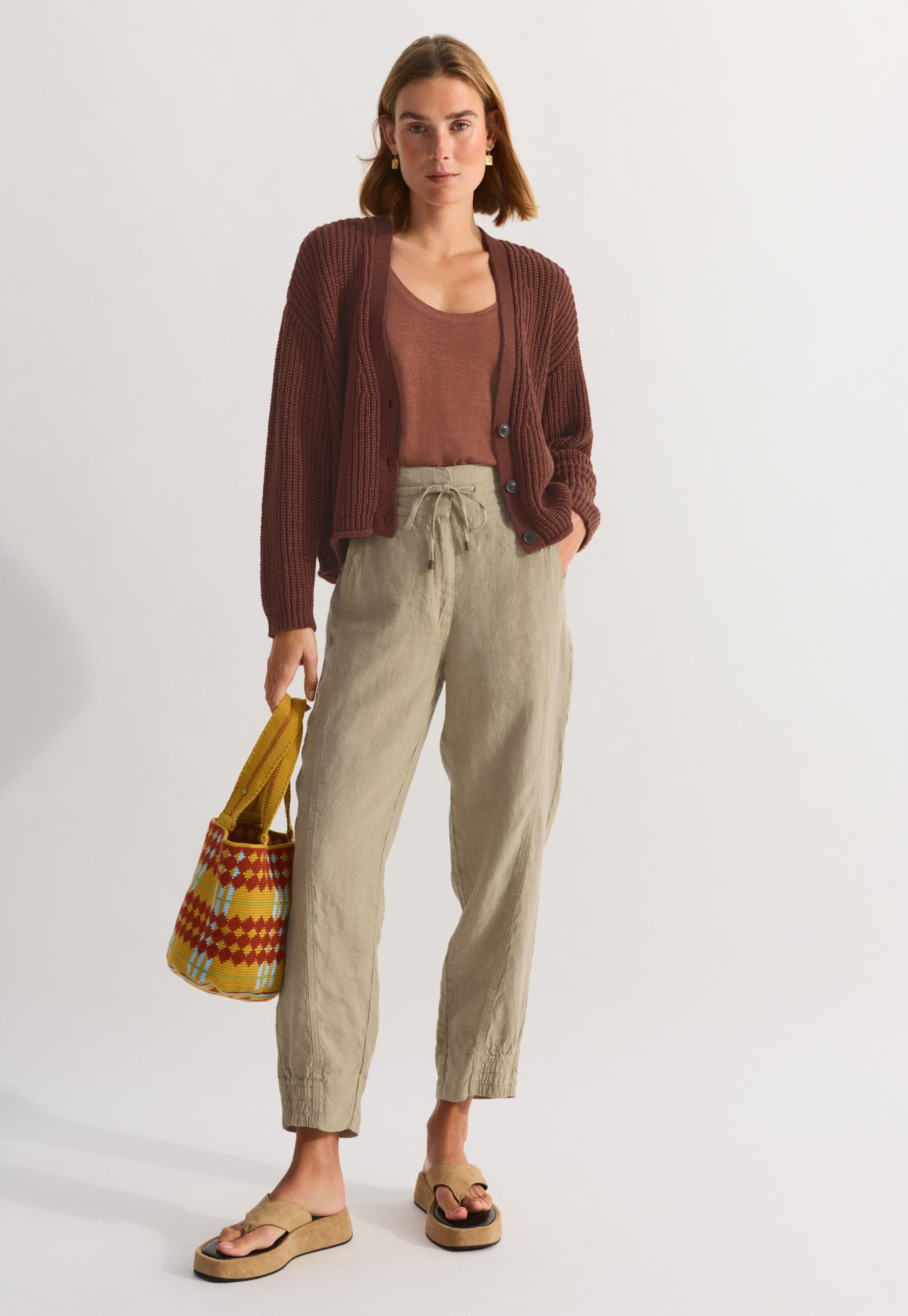 Cardigan mit V-Ausschnitt