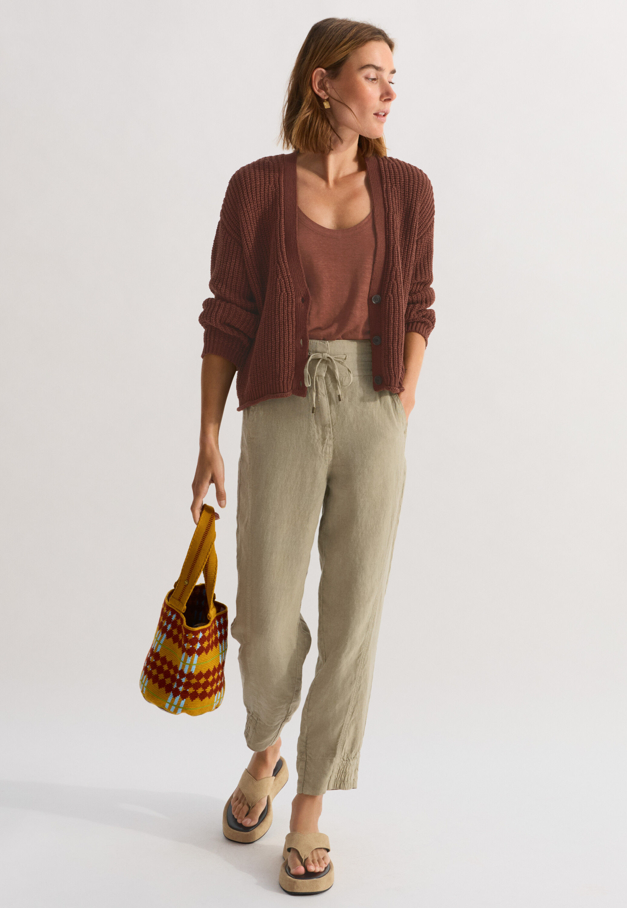 Cardigan mit V-Ausschnitt