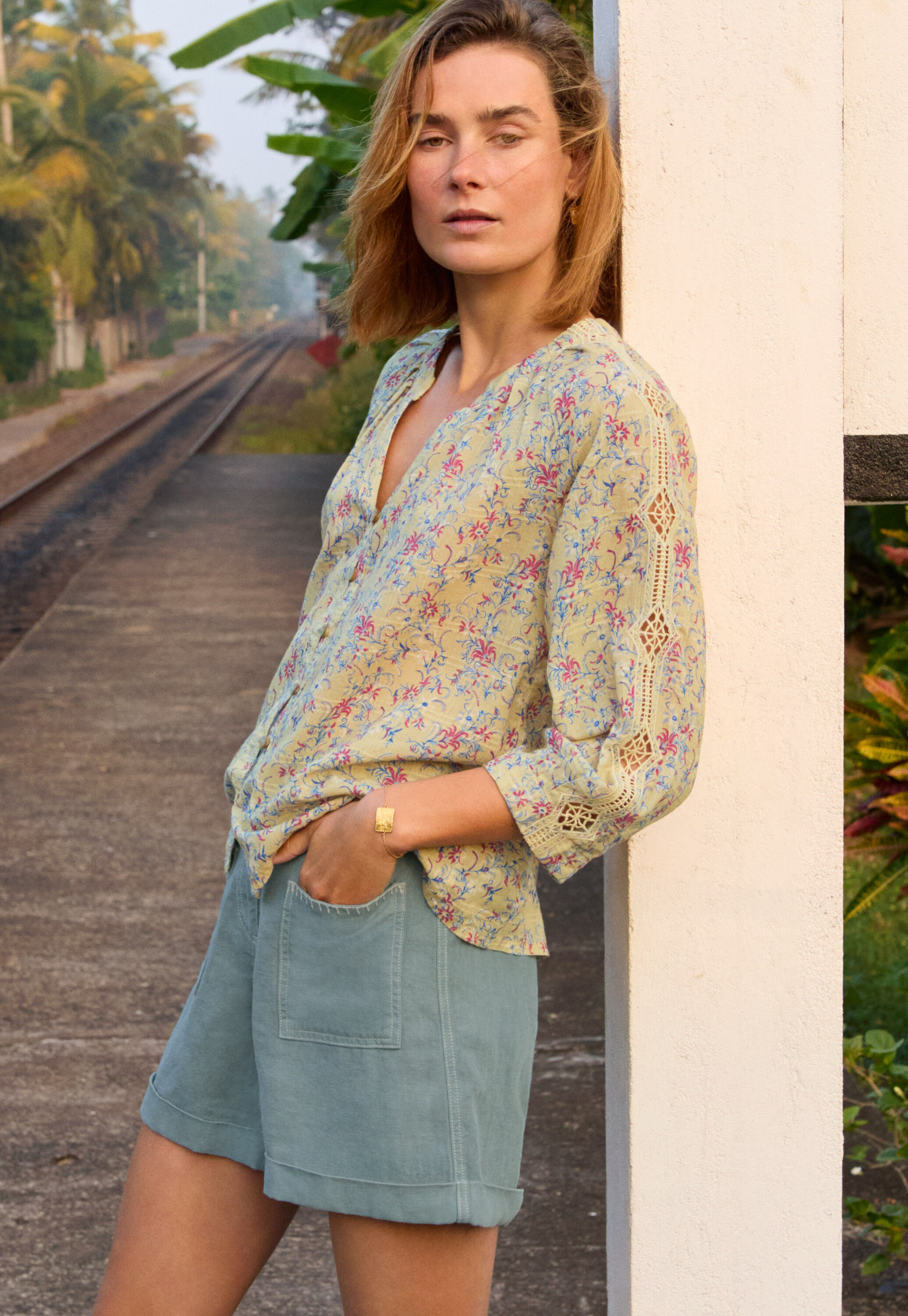 Bedruckte Bluse