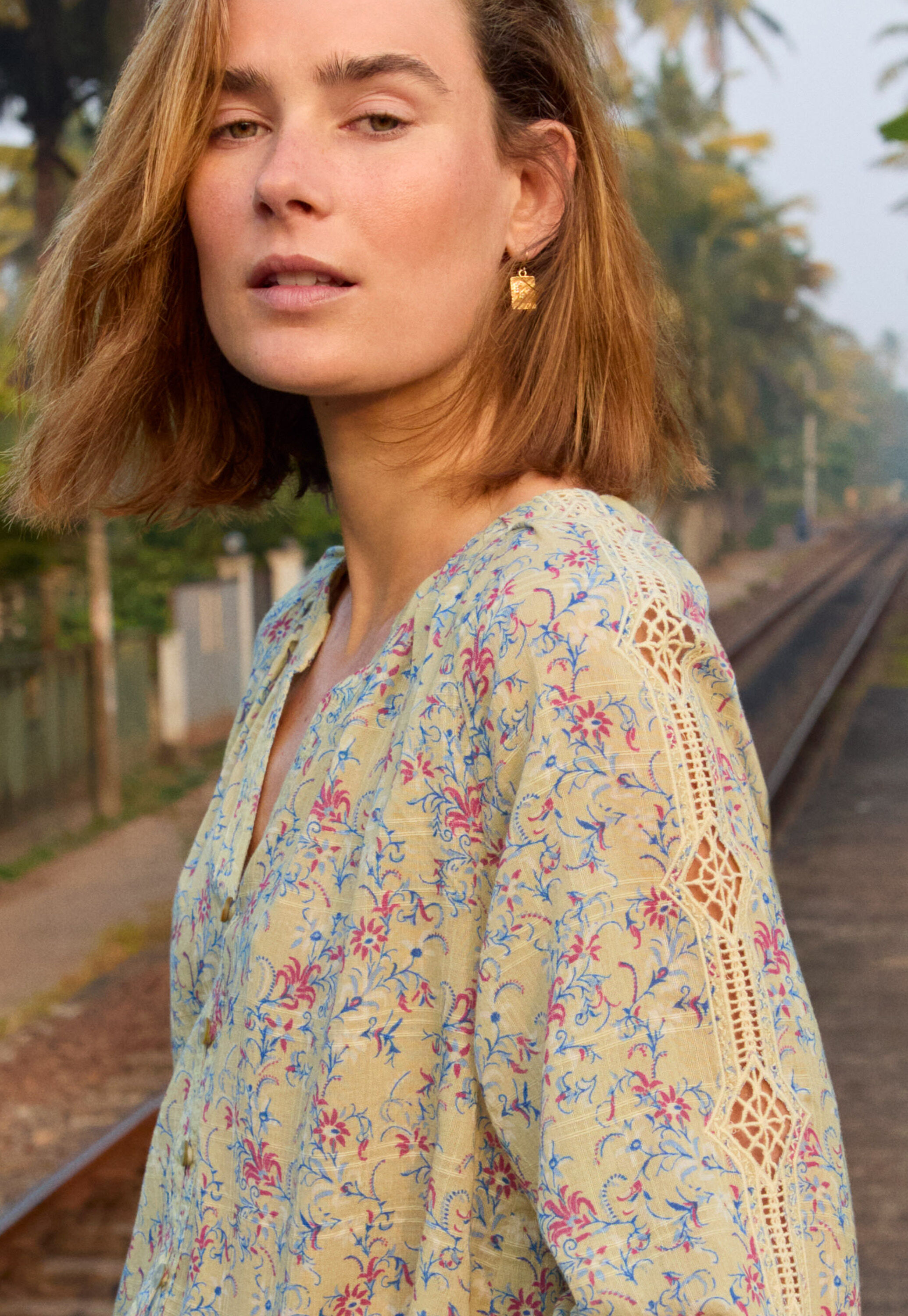 Bedruckte Bluse