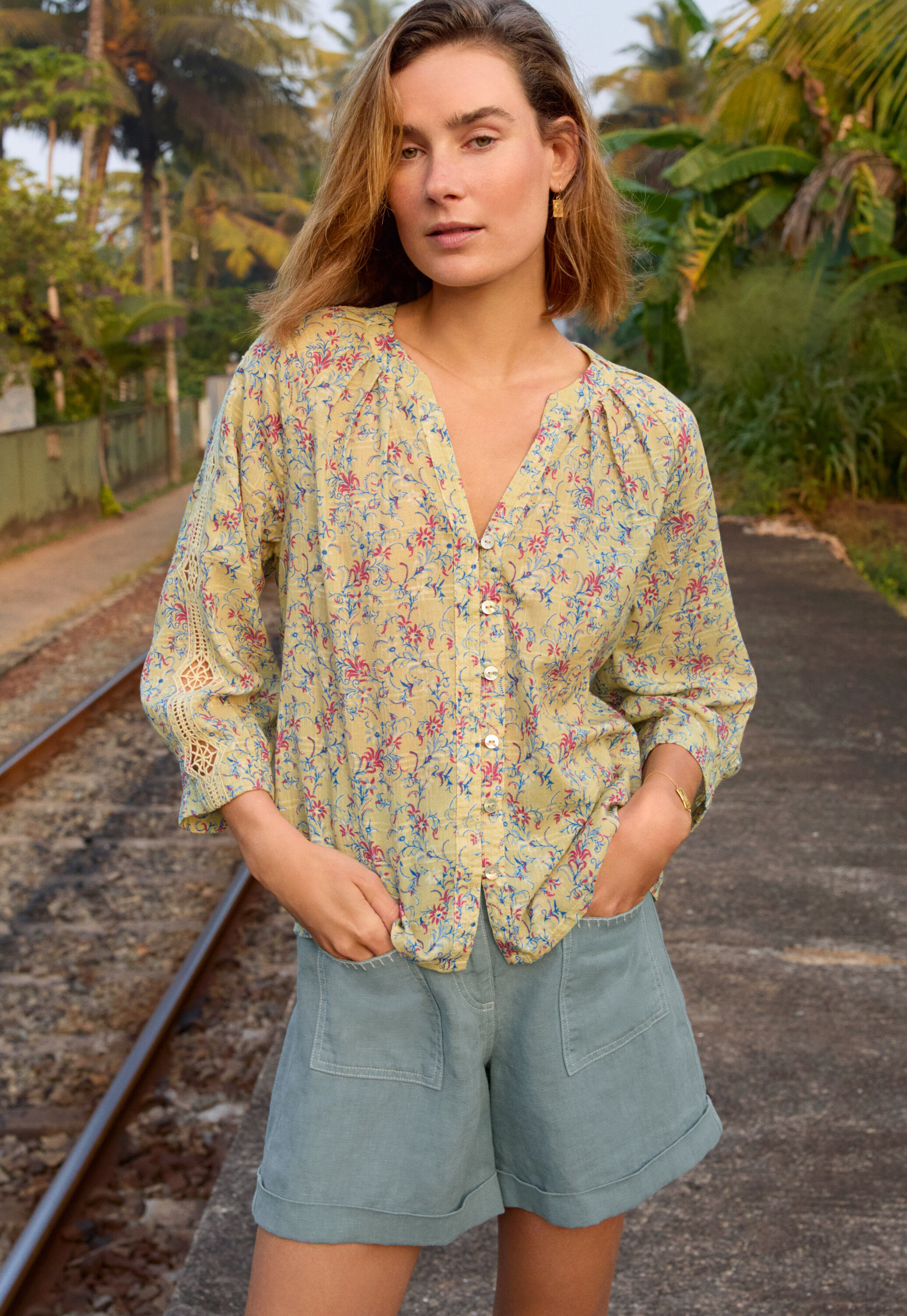 Bedruckte Bluse