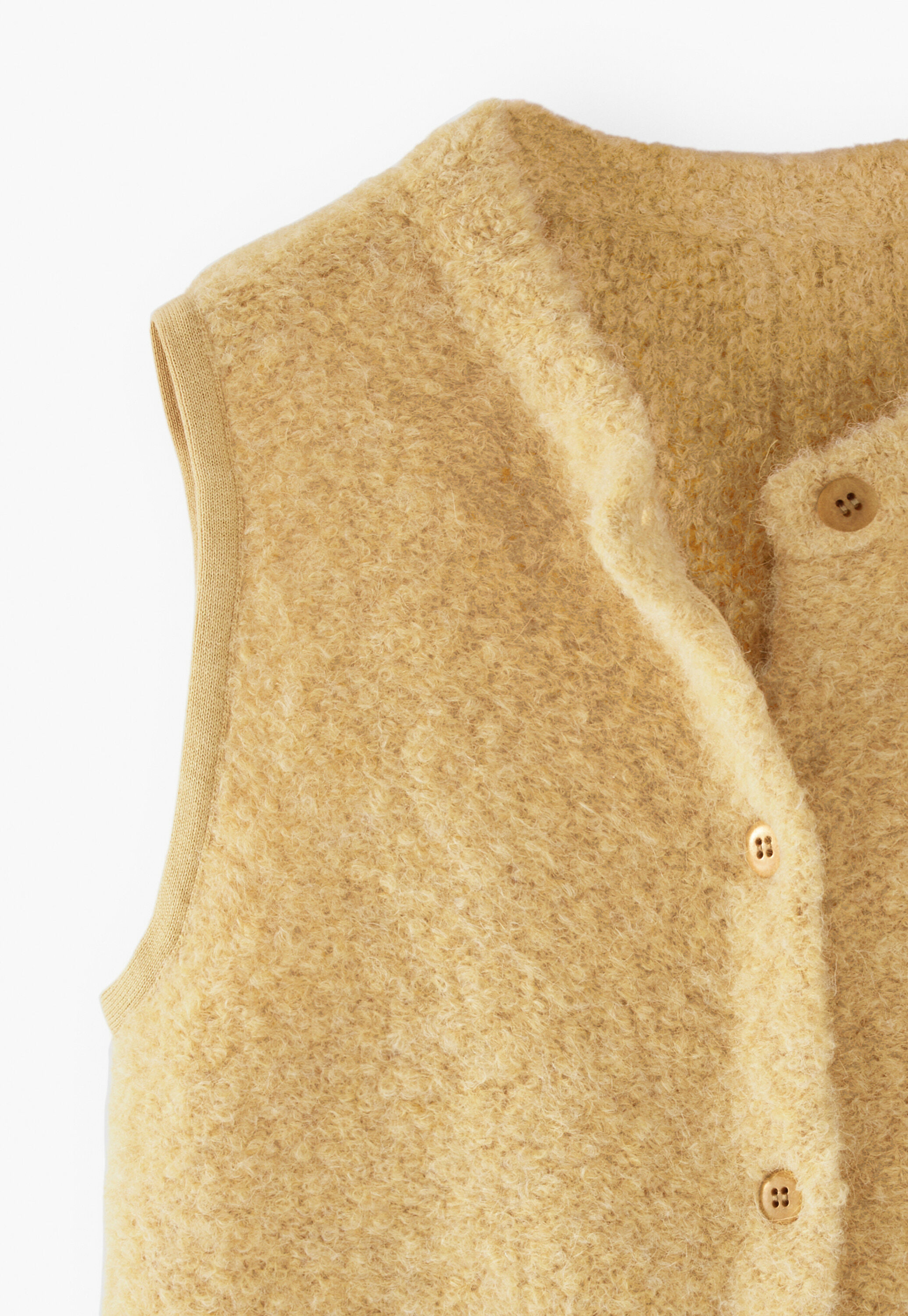 Strickweste, Sandgelb, large