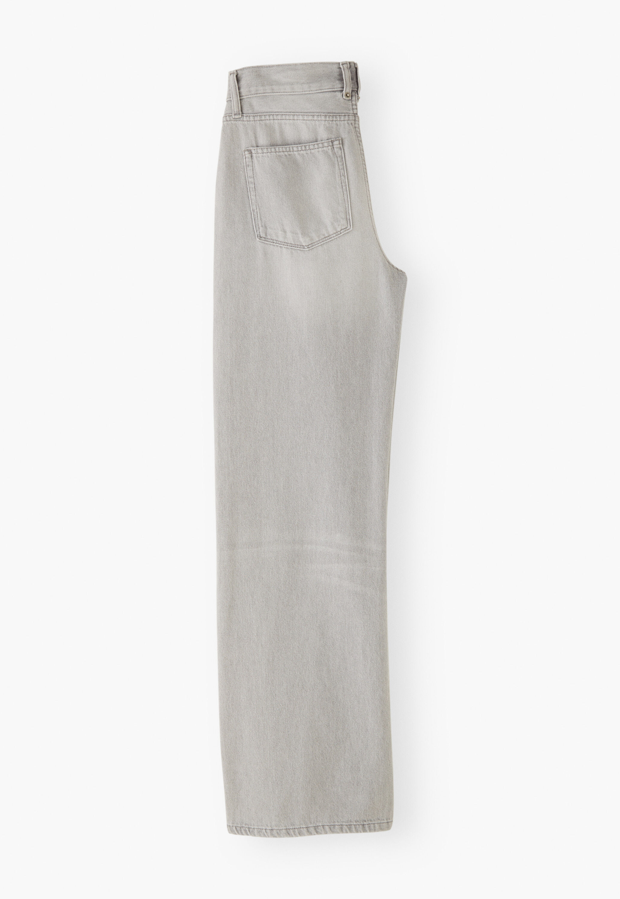 Jeans mit geradem Bein, Grau, large