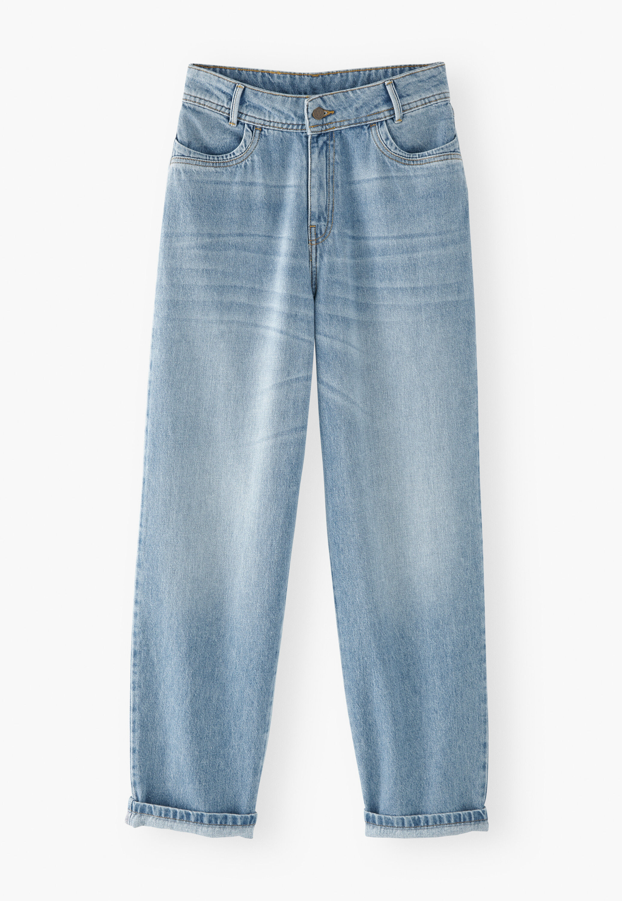 Mom Jeans, Mittlere Waschung, large