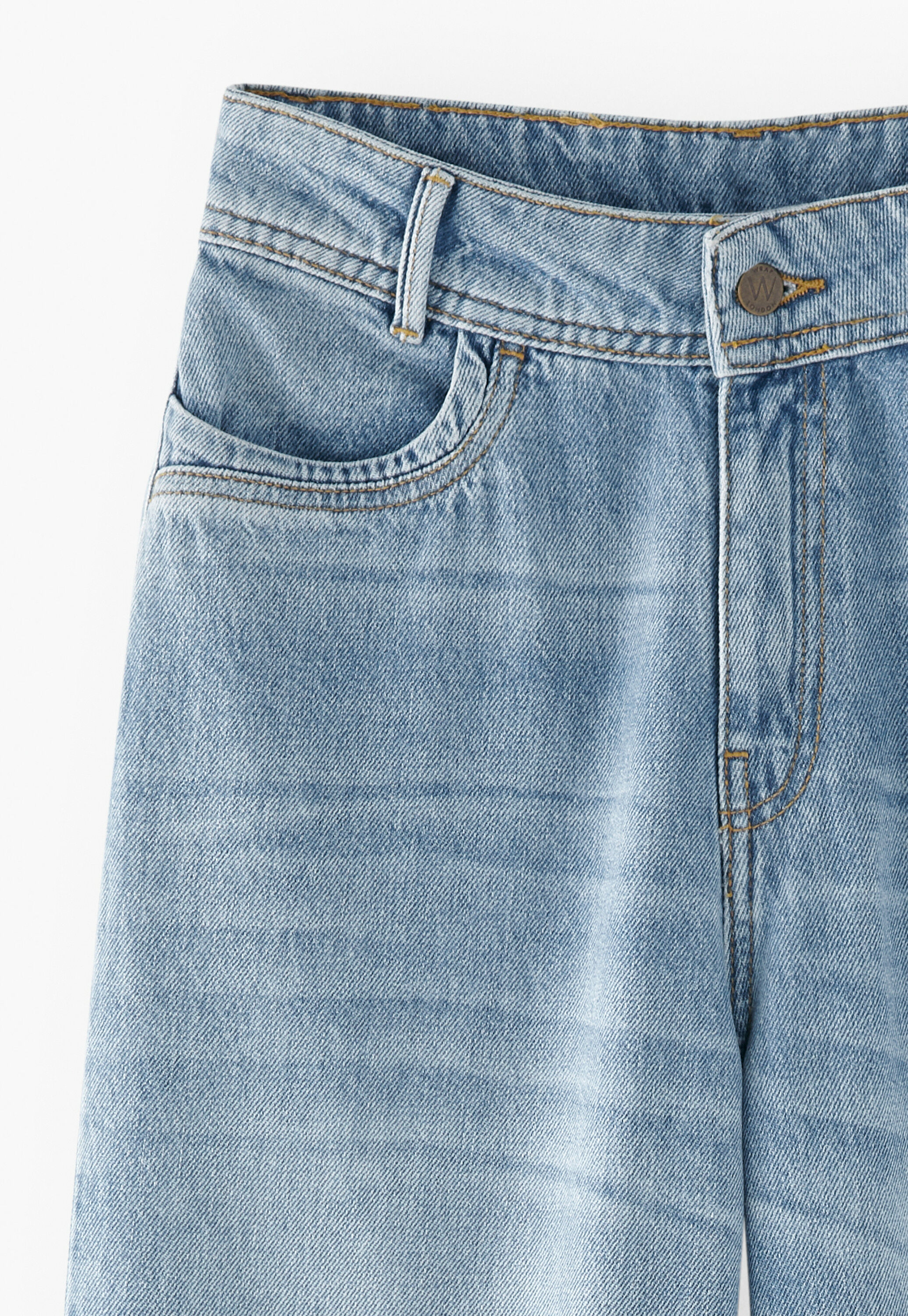 Mom Jeans, Mittlere Waschung, large