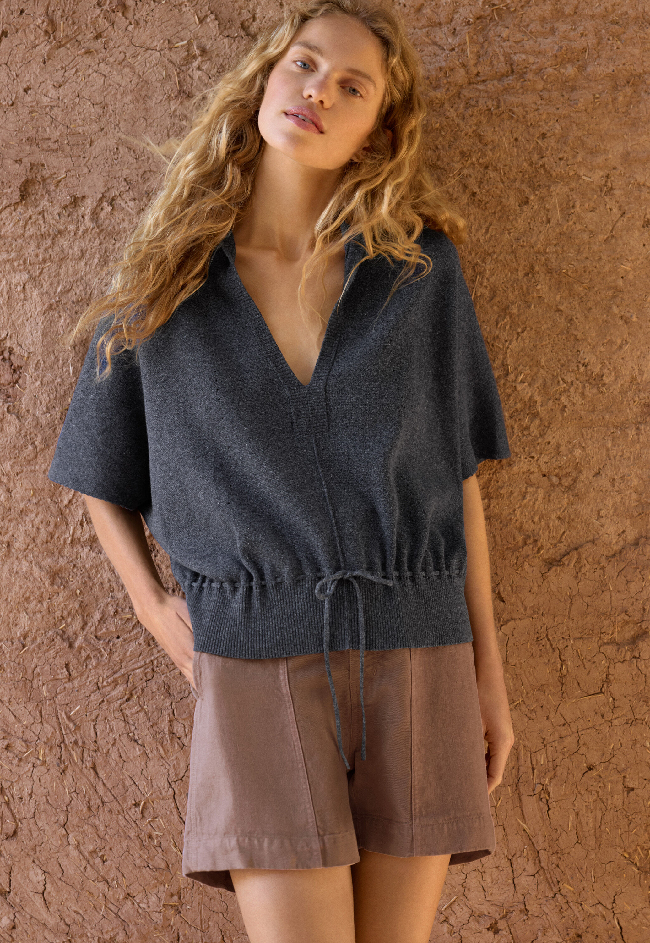 Strickponcho