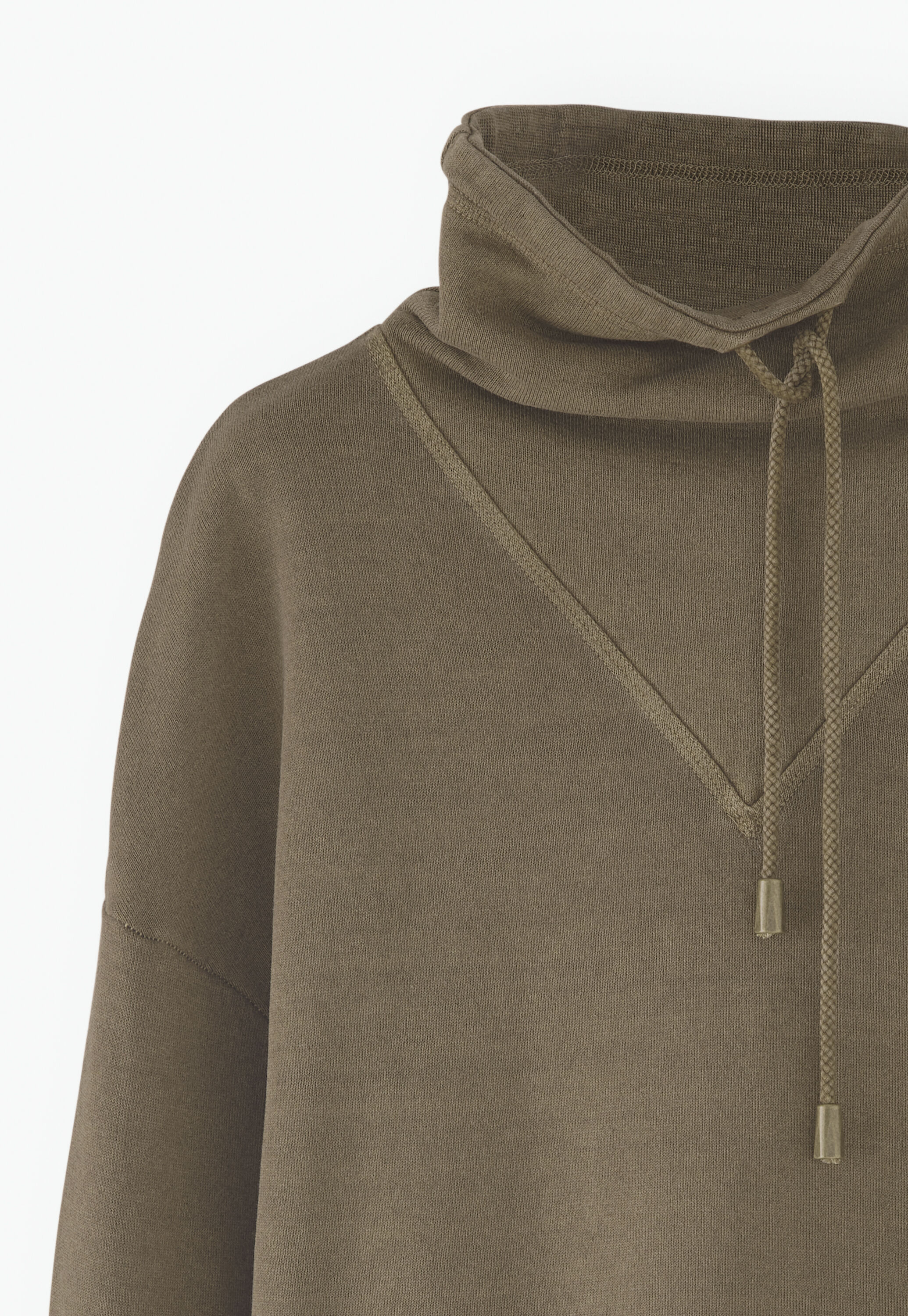 Sweatshirt mit Trichterkragen
