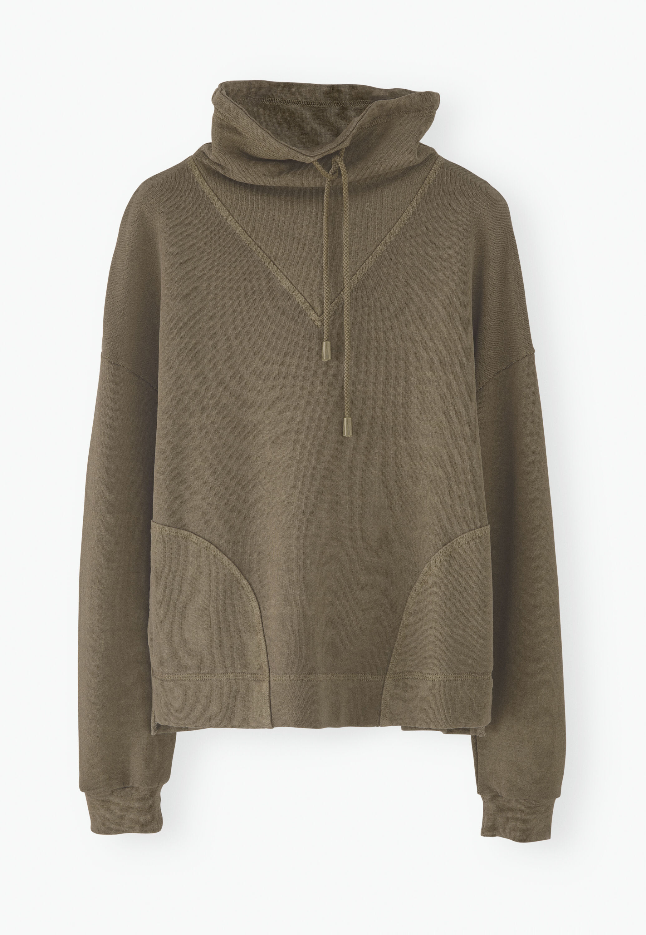 Sweatshirt mit Trichterkragen