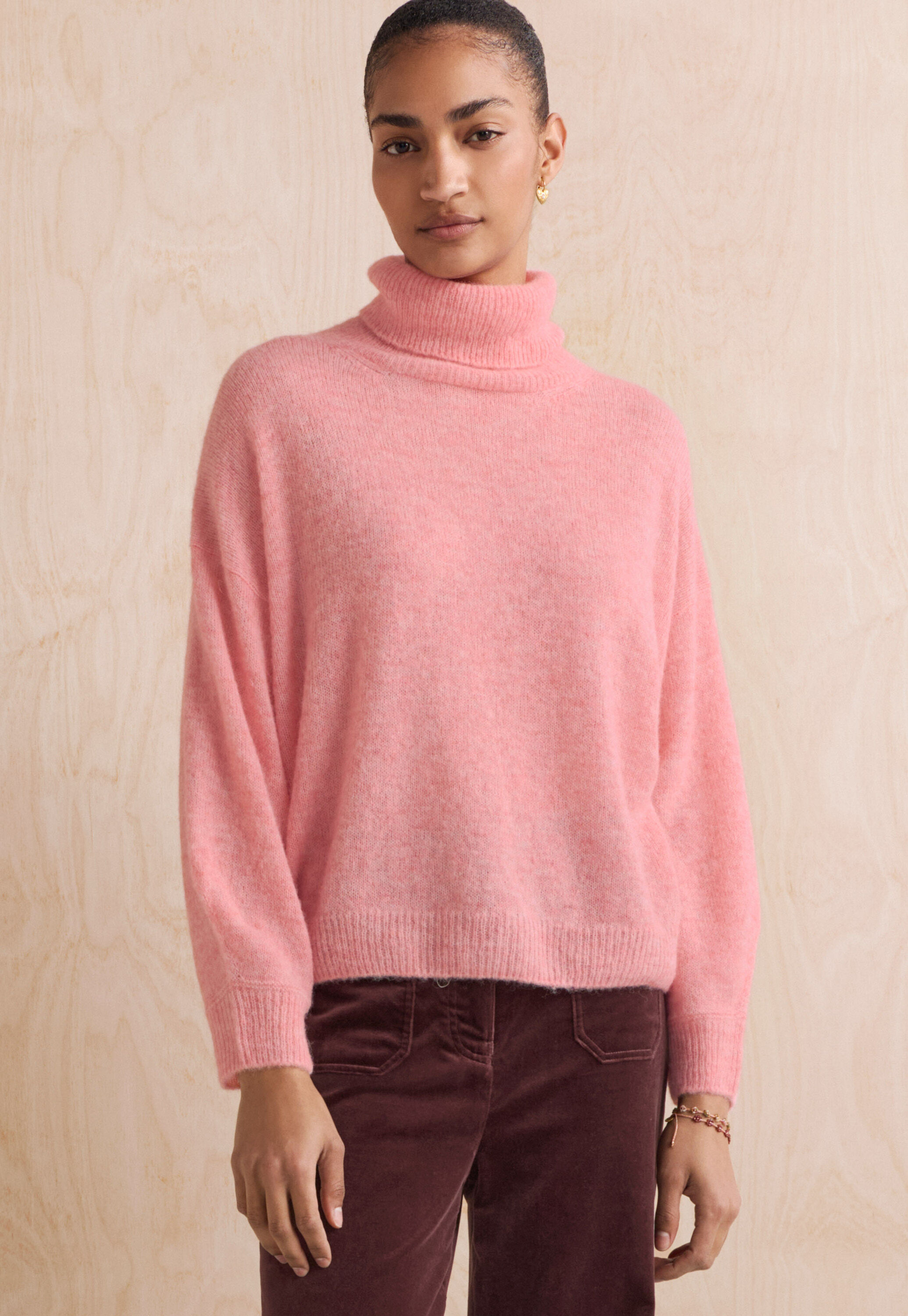 Spitzenmuster-Pullover