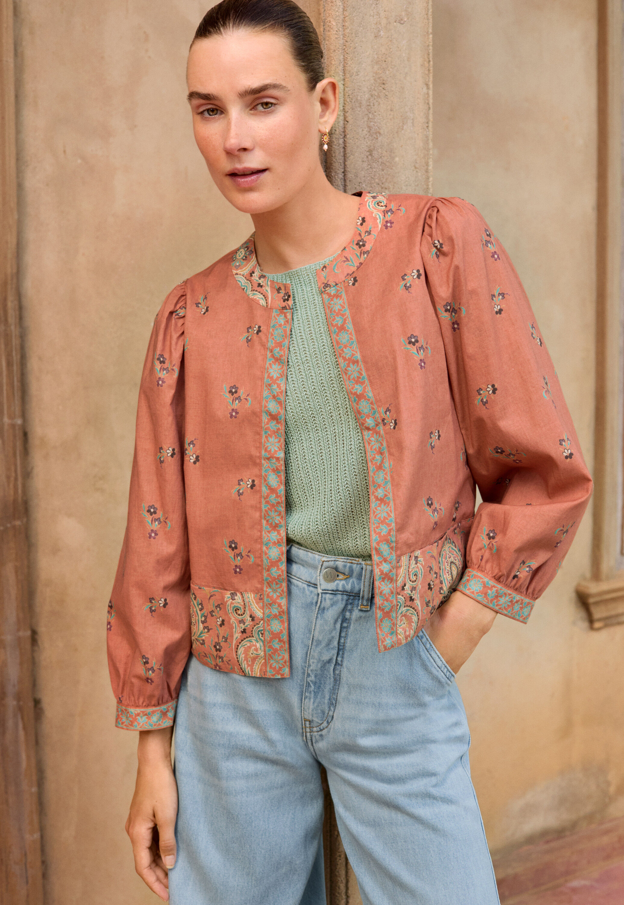 Bedruckte Wendejacke