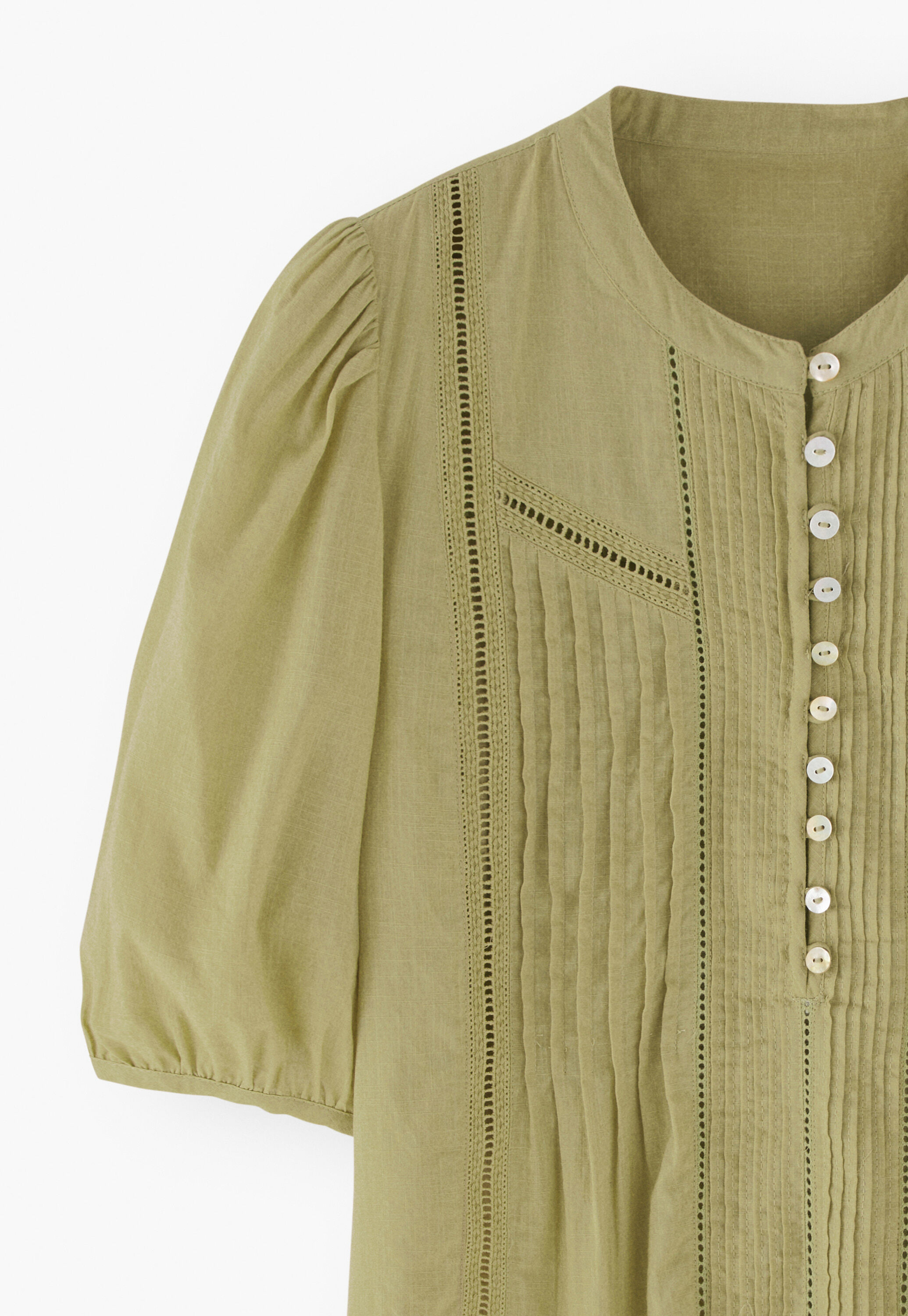 Bluse mit Biesen