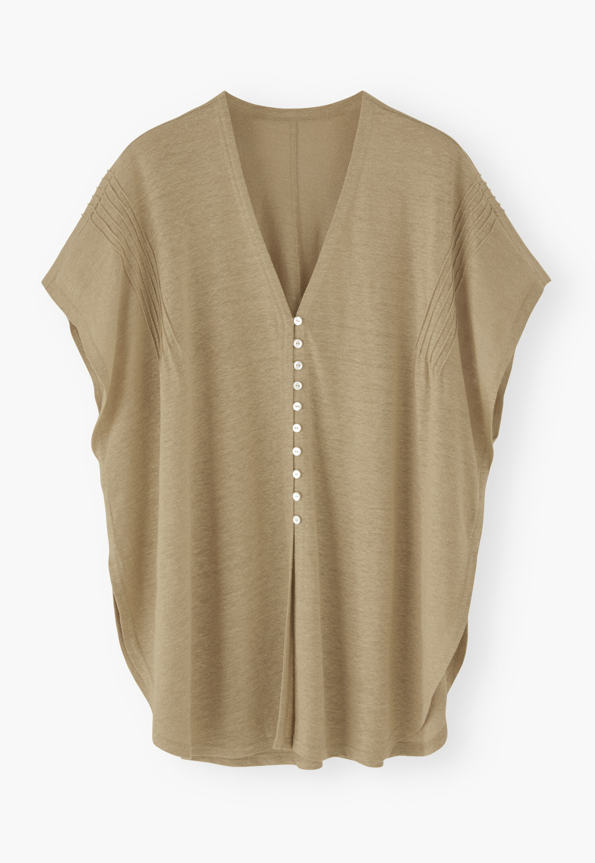 Kaftan-Cardigan mit Biesen