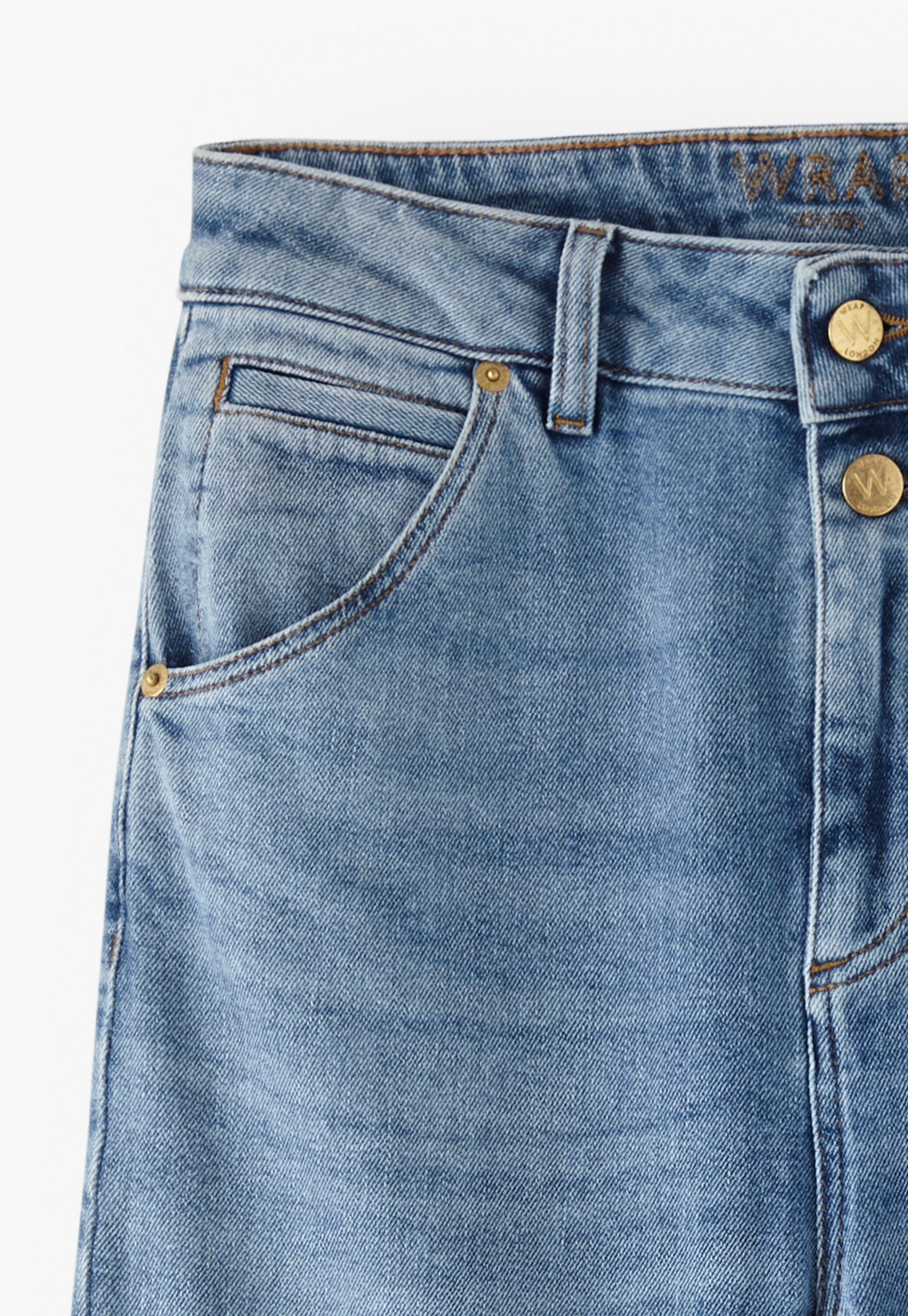 Schlagjeans in k&uuml;rzerer L&auml;nge