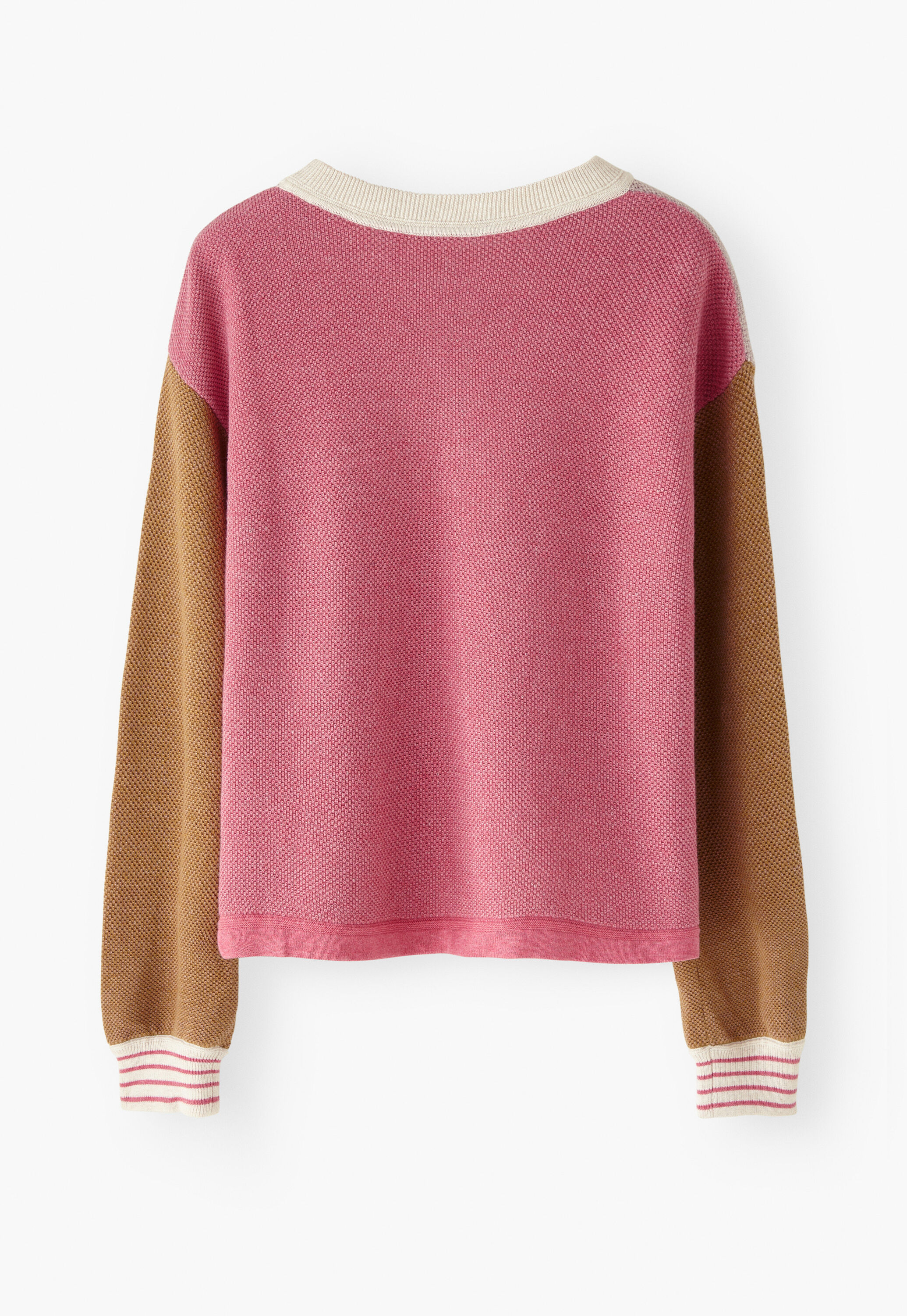 Piqu&eacute;-Strickpullover
