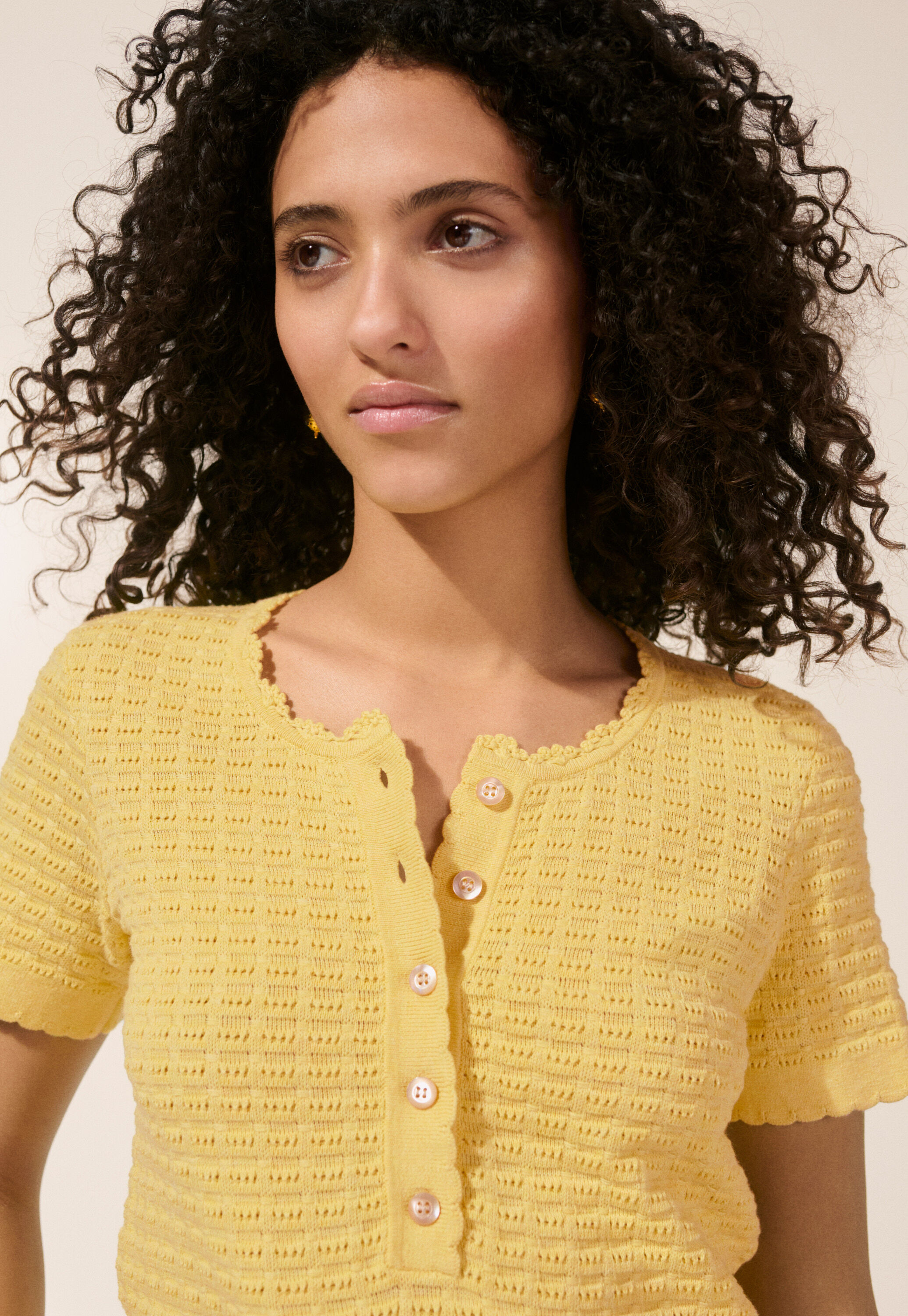 T-Shirt mit Maschendetails