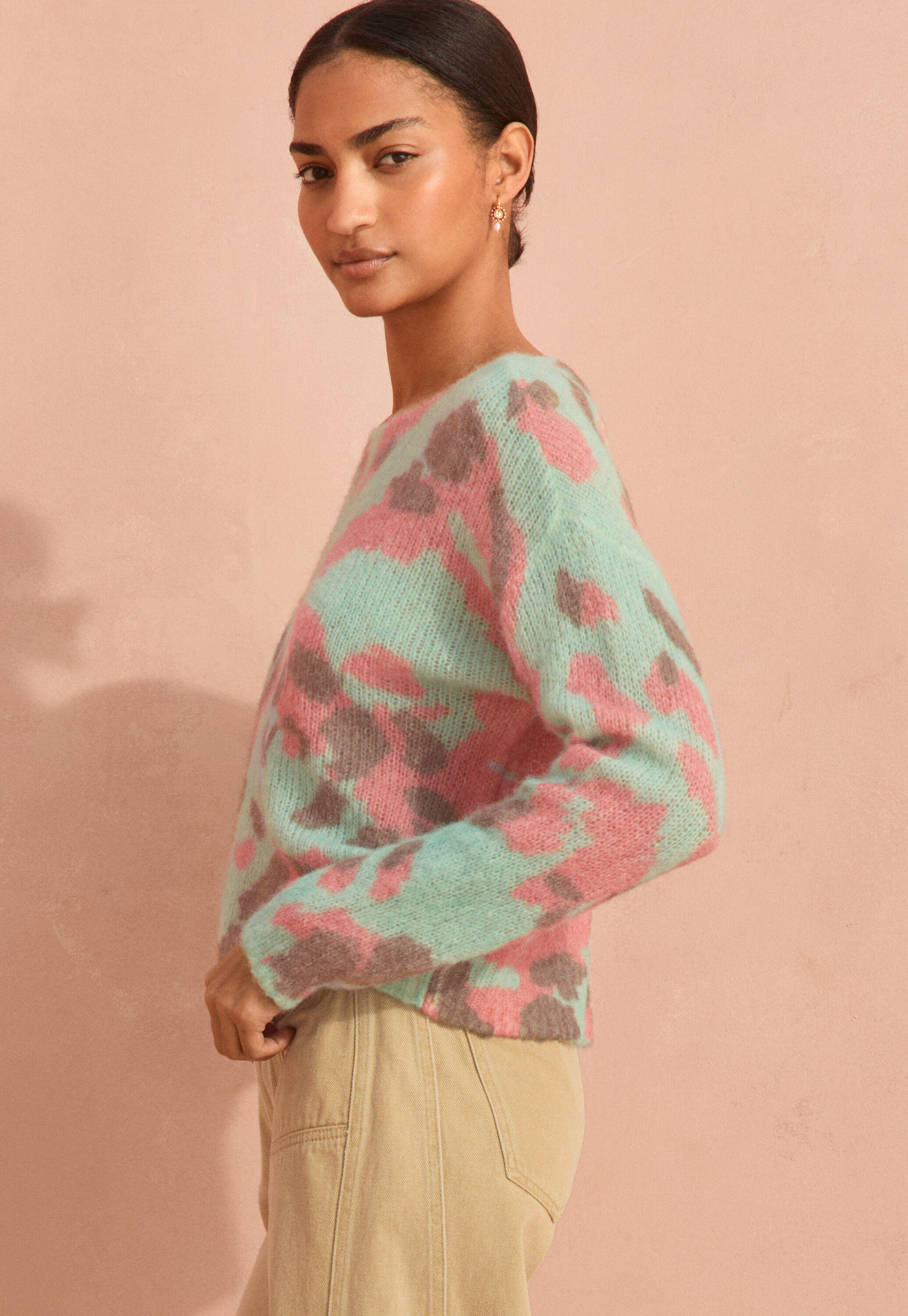 Bedruckter Pullover