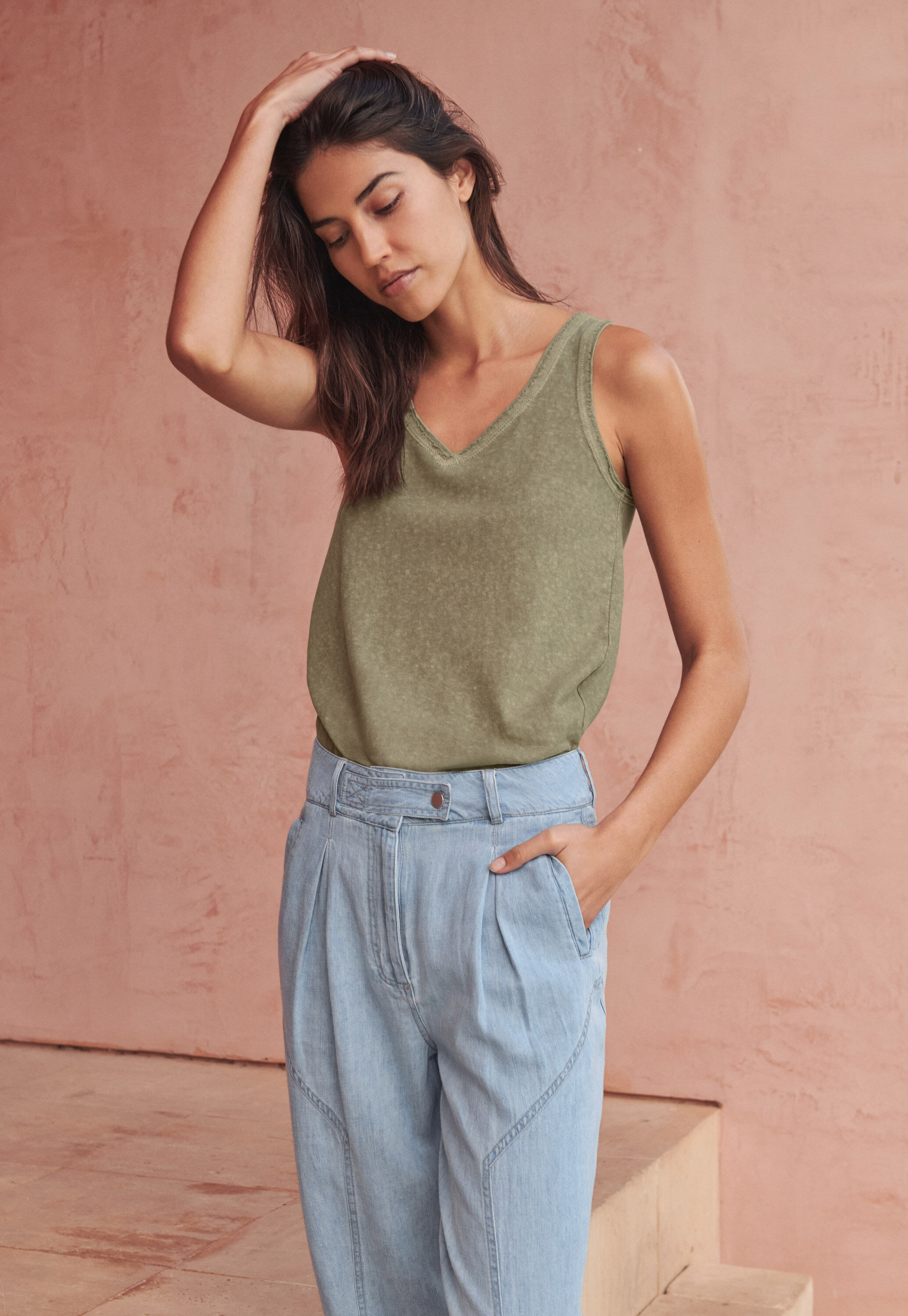 Schmal zulaufende Hose