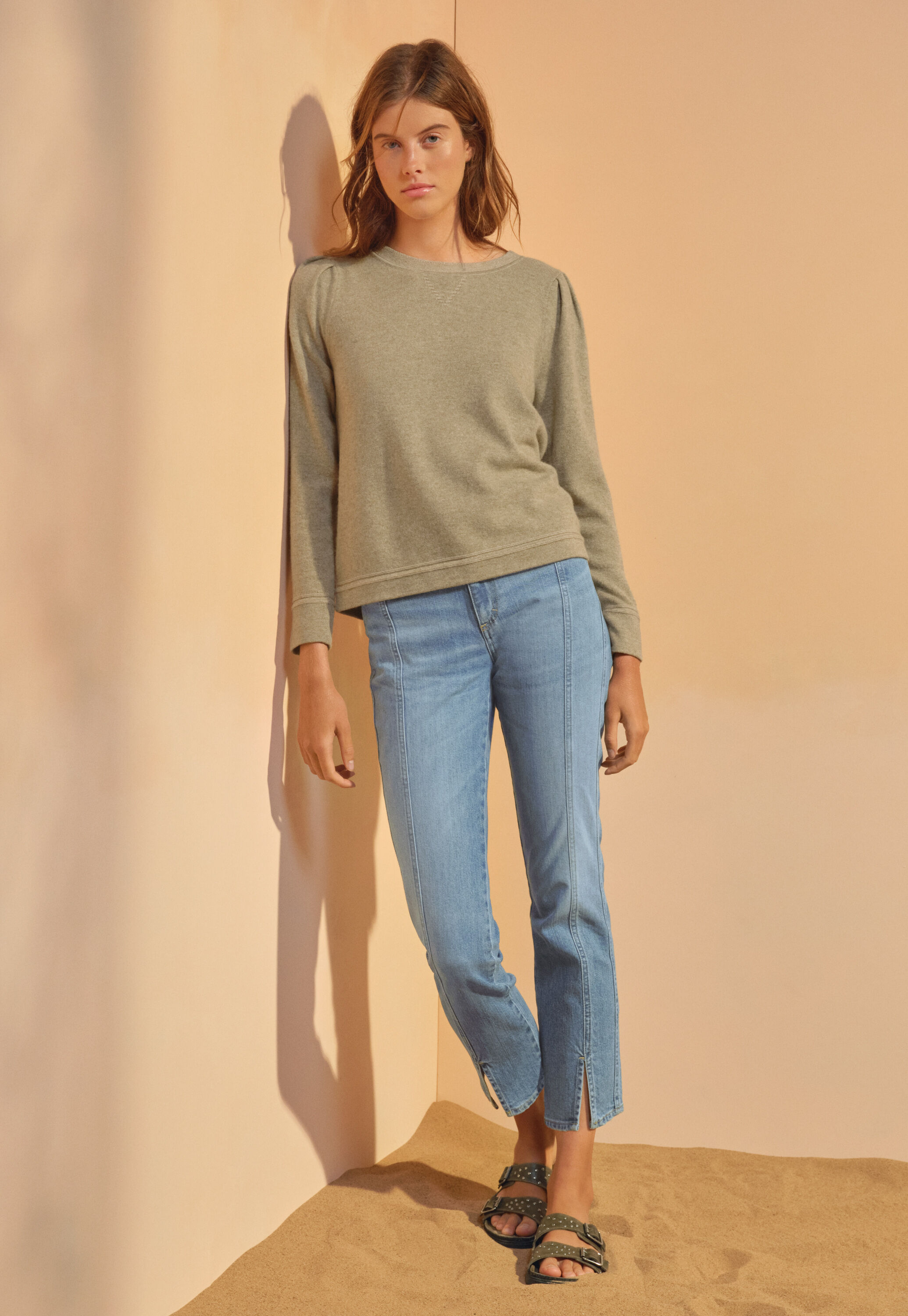 Pullover mit Puff&auml;rmeln