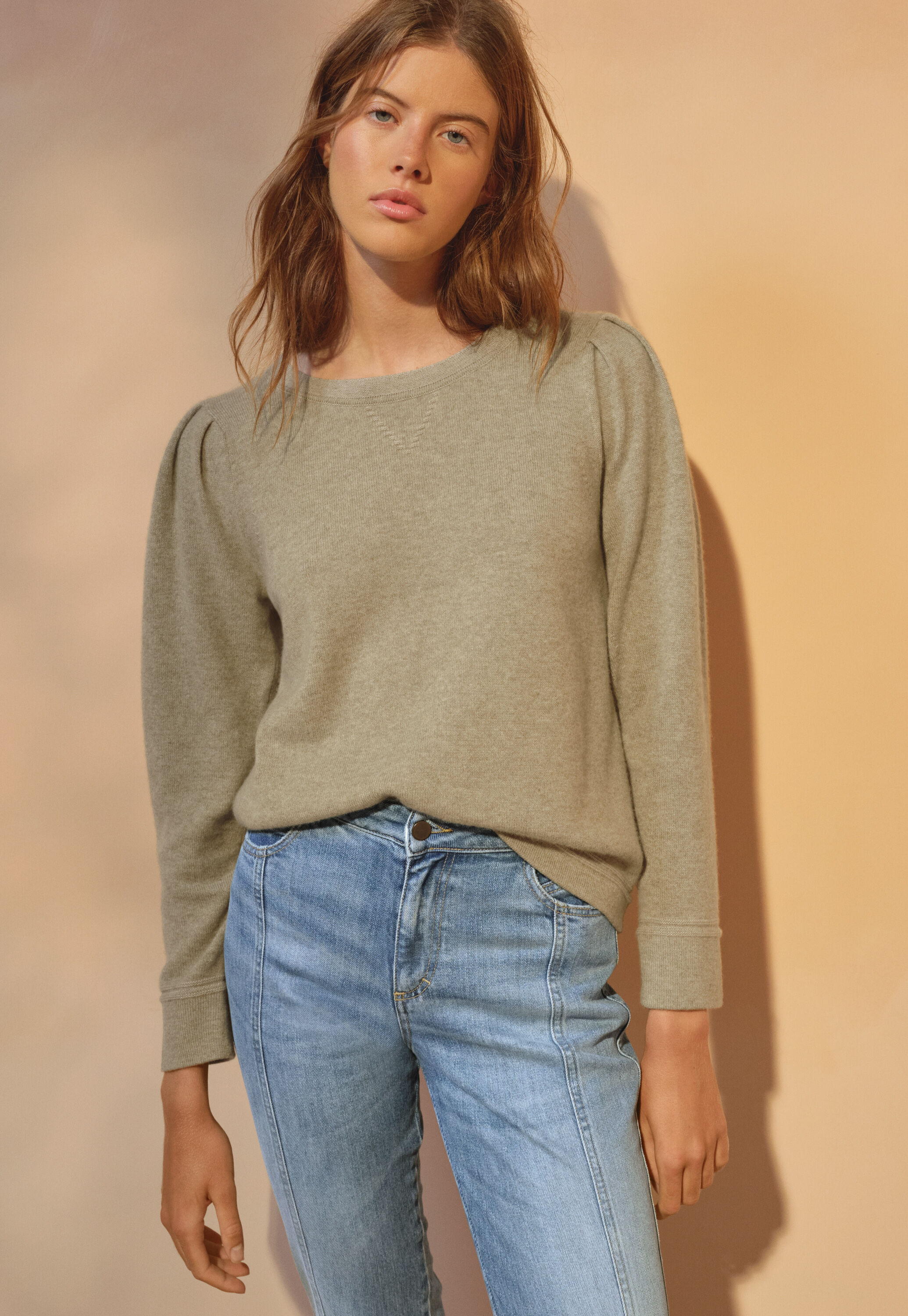 Pullover mit Puff&auml;rmeln