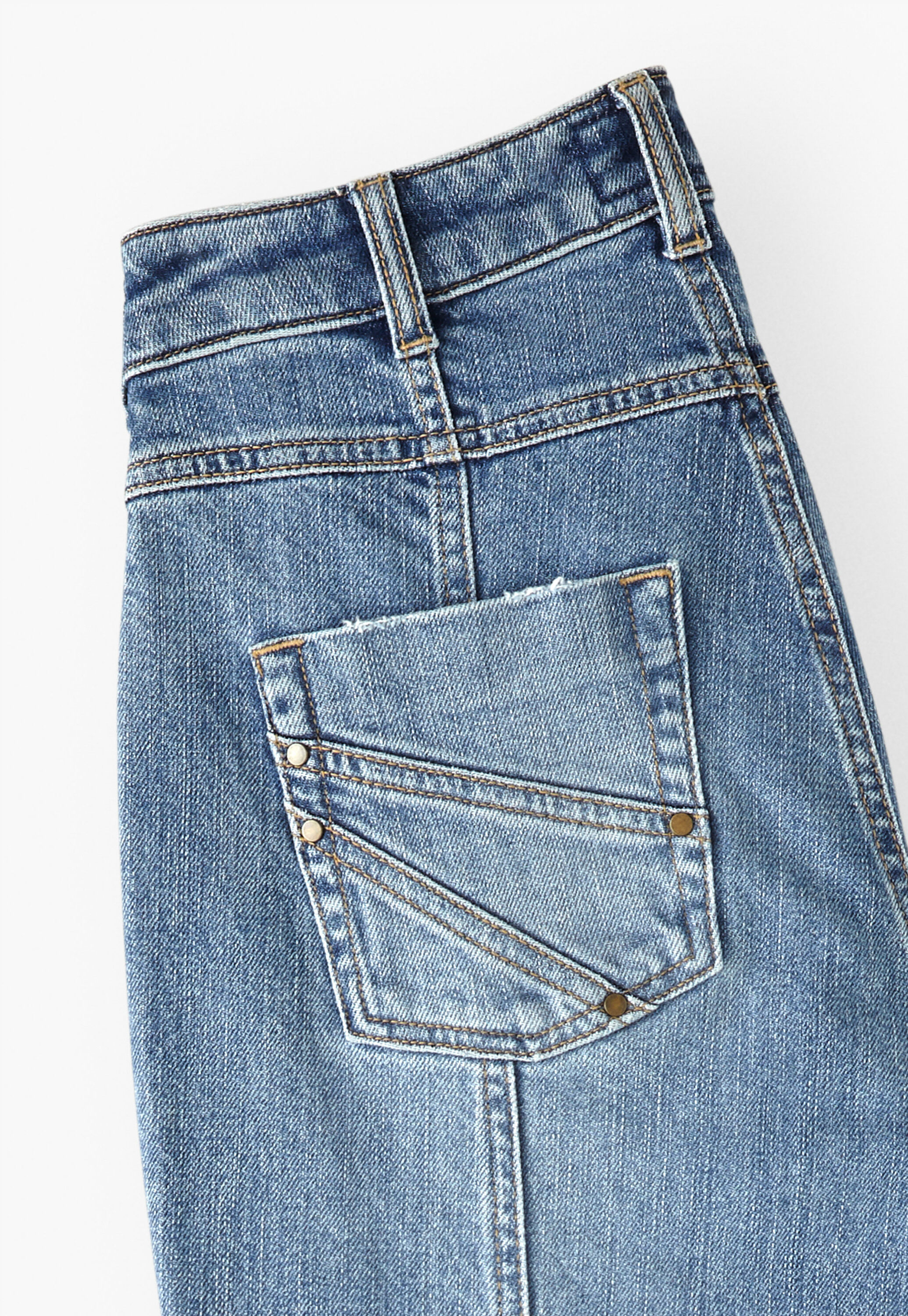 Gerade Jeans in gek&uuml;rzter L&auml;nge