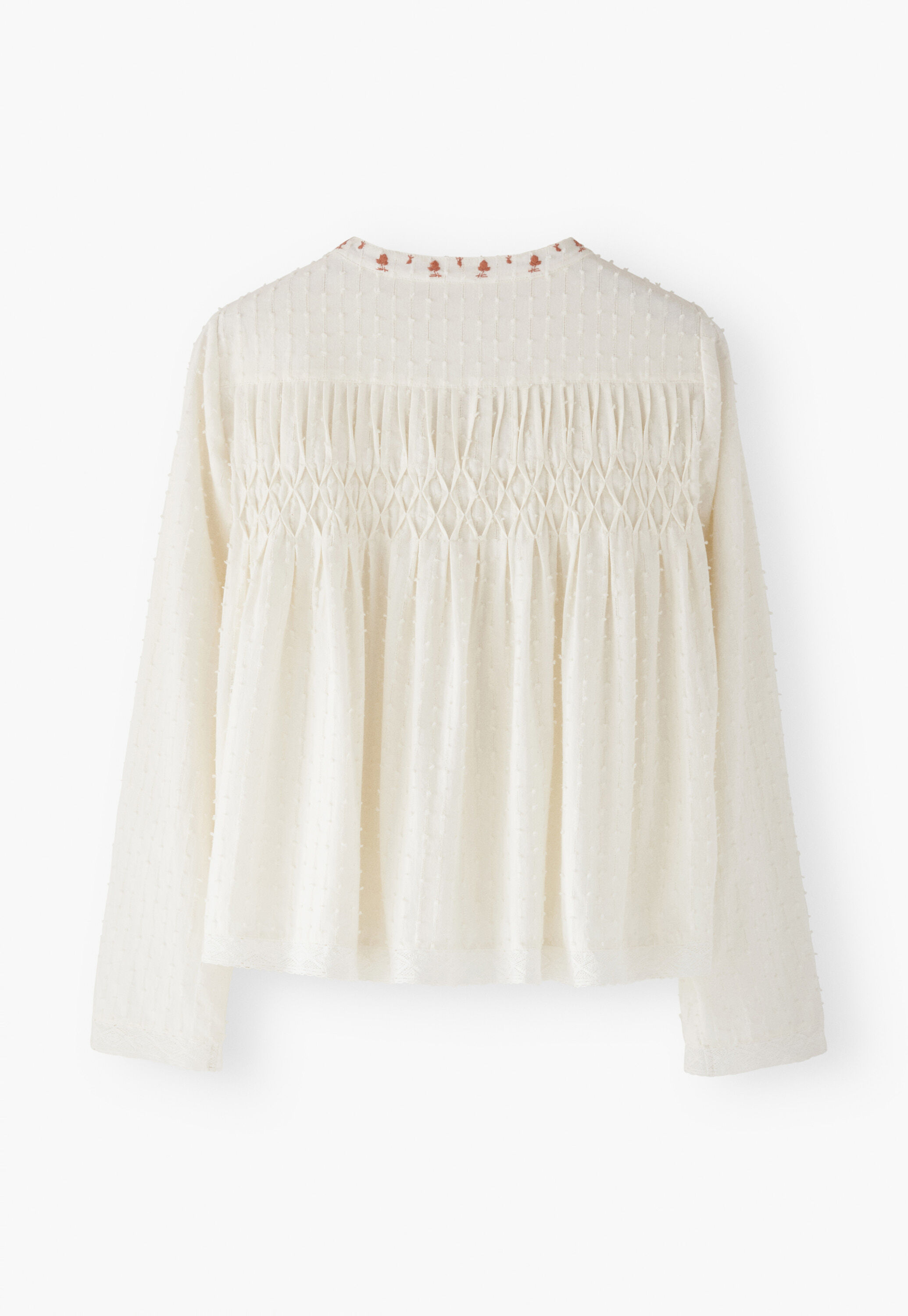 Gesmokte Bluse