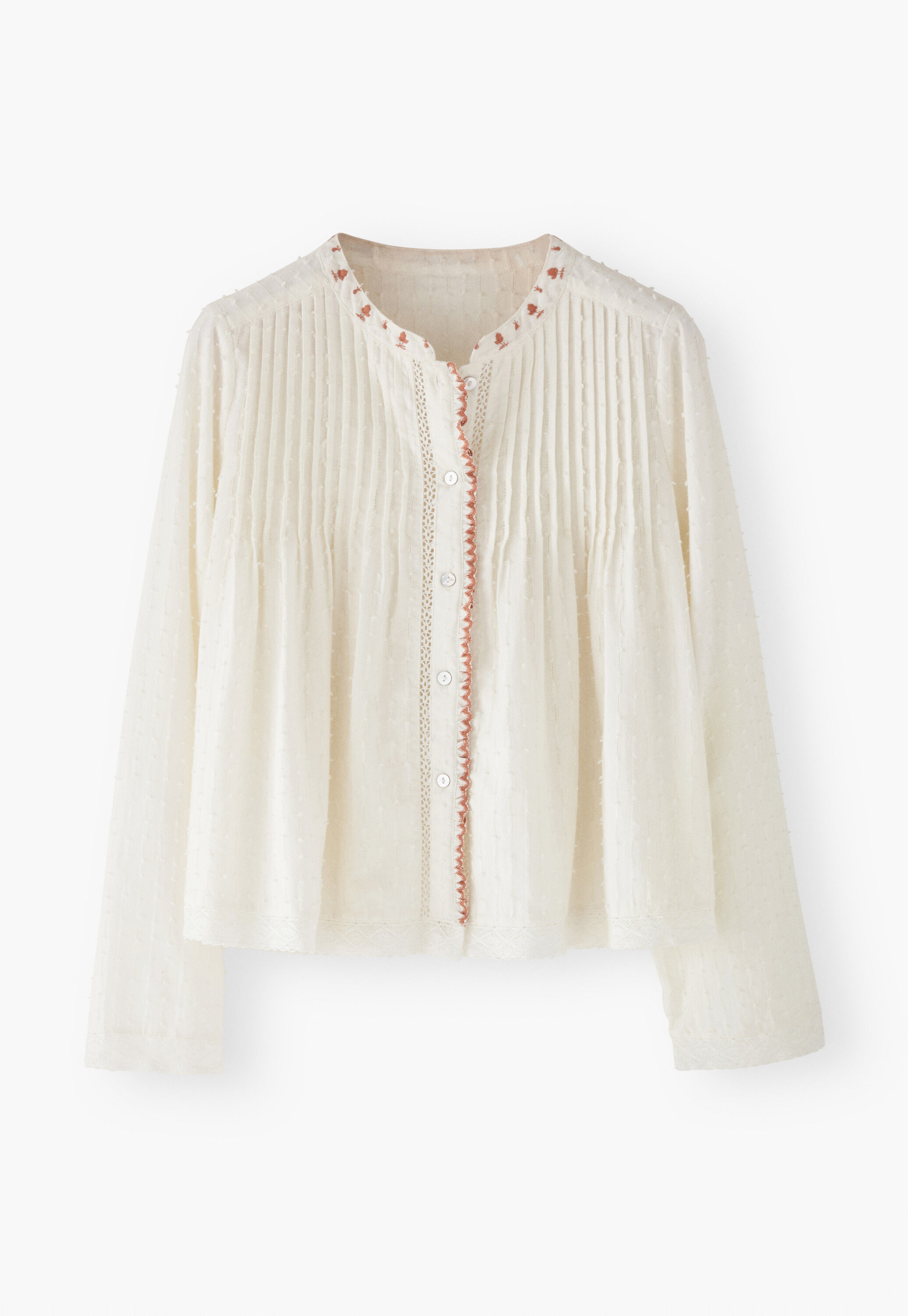 Gesmokte Bluse