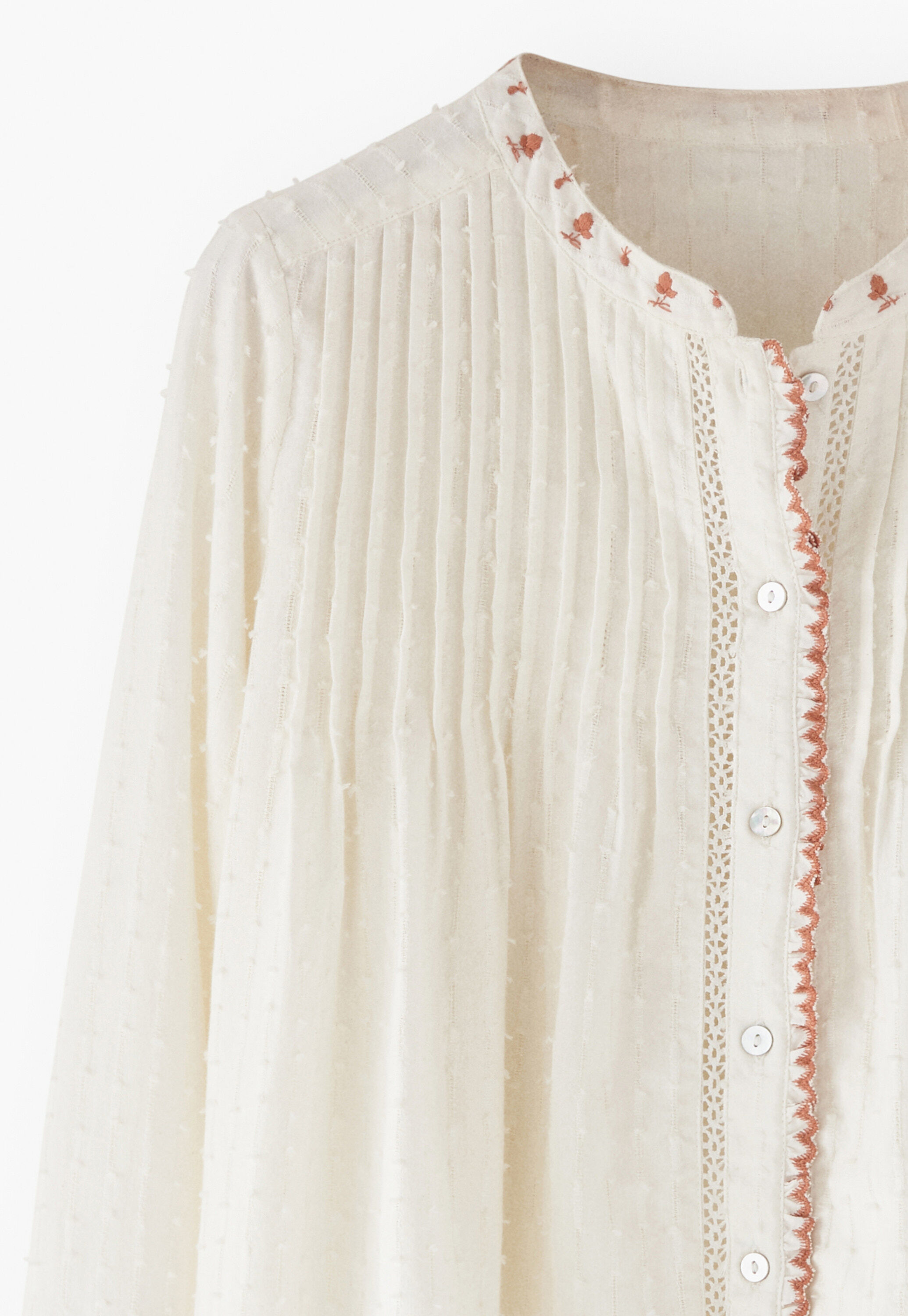 Gesmokte Bluse