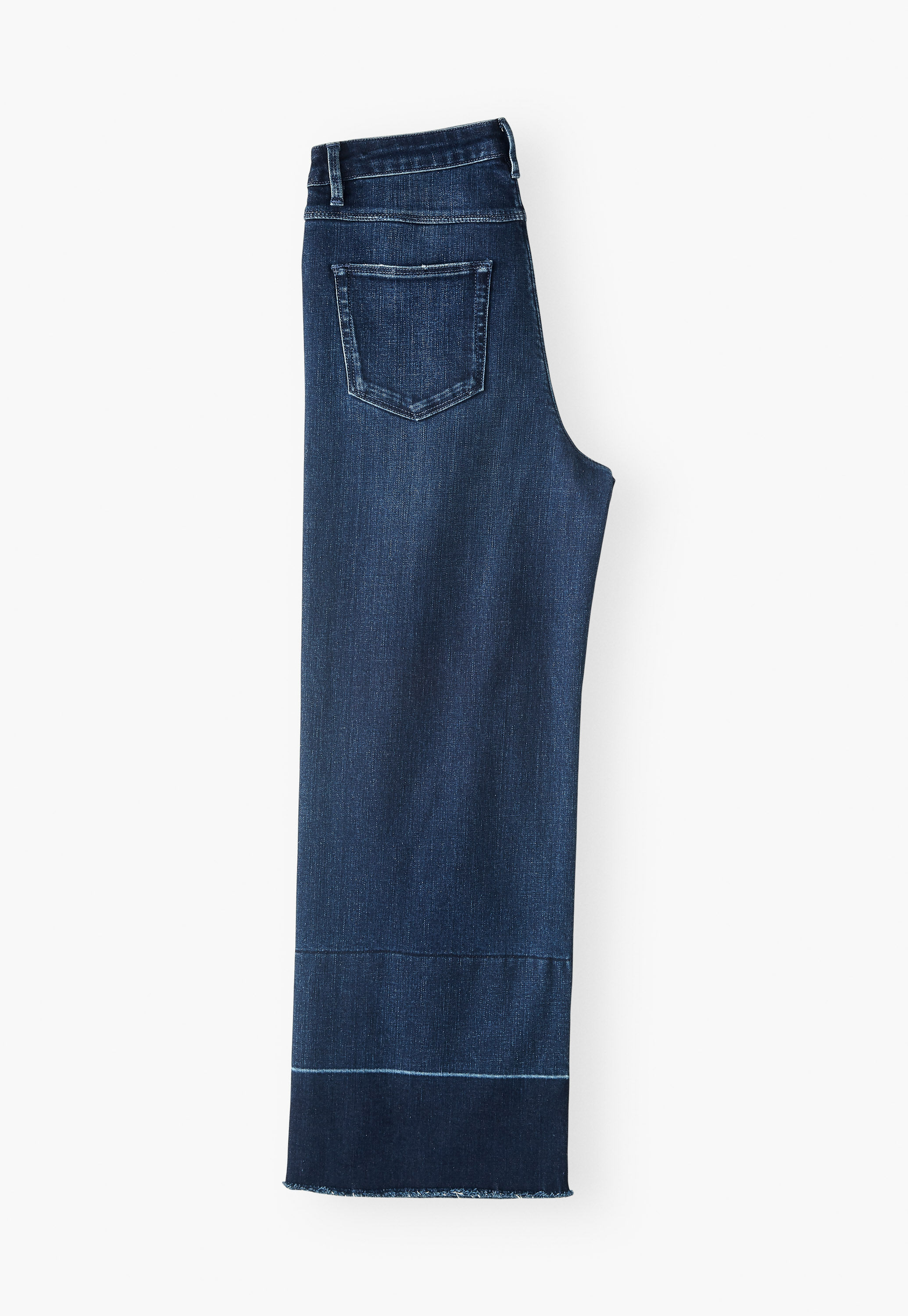 Ausgestellte Jeans mit weitem Bein