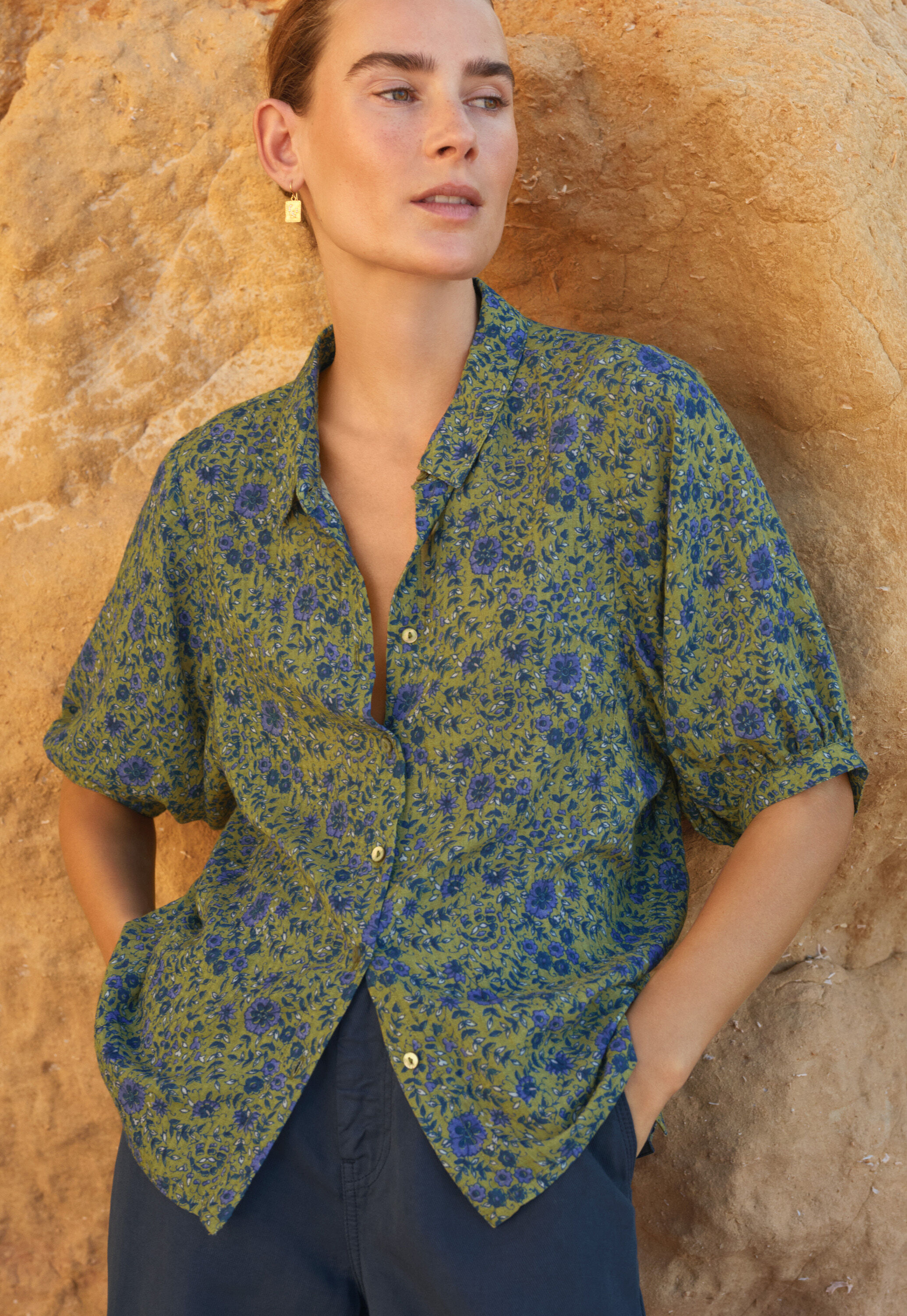 Bedruckte Bluse