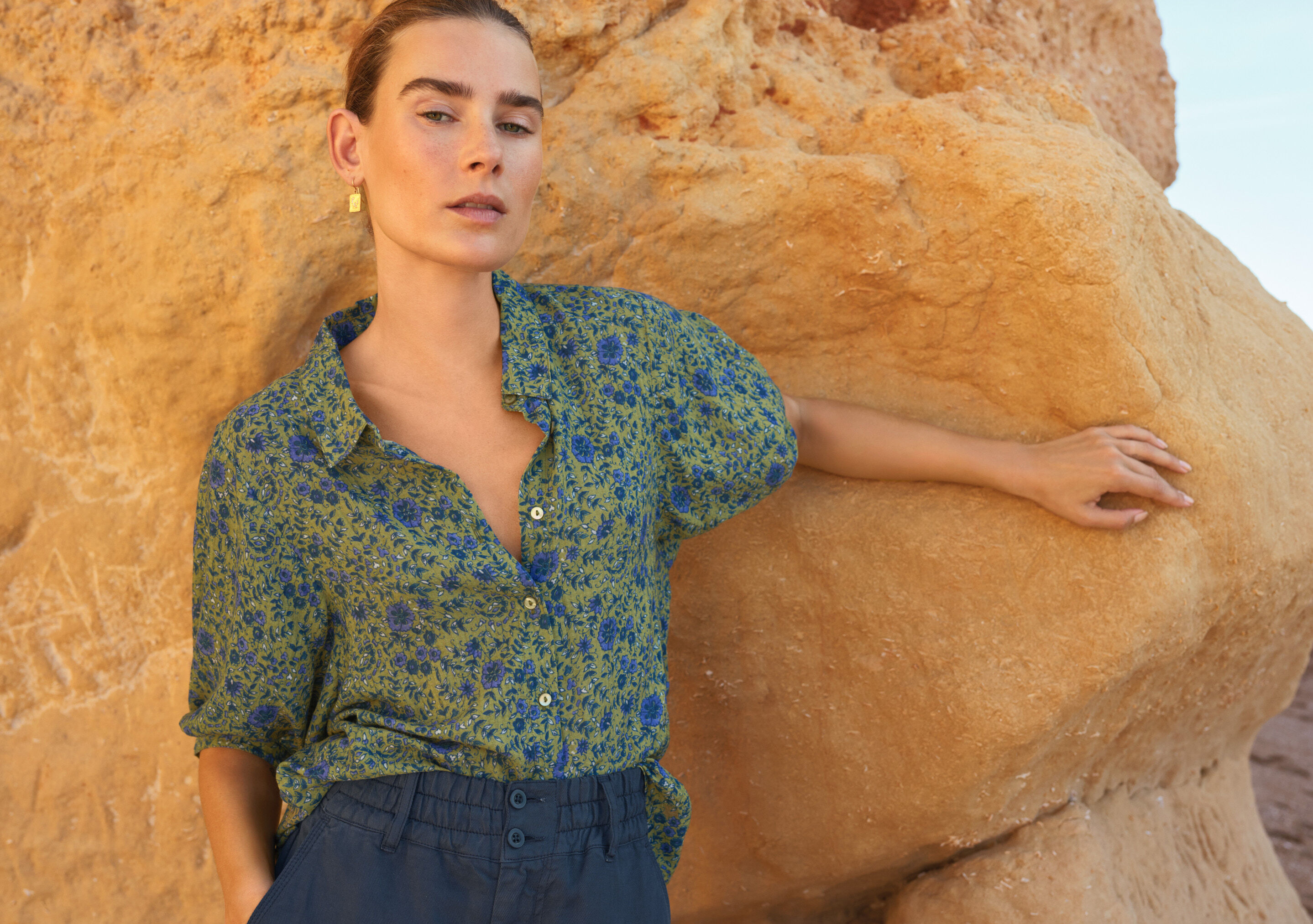 Bedruckte Bluse