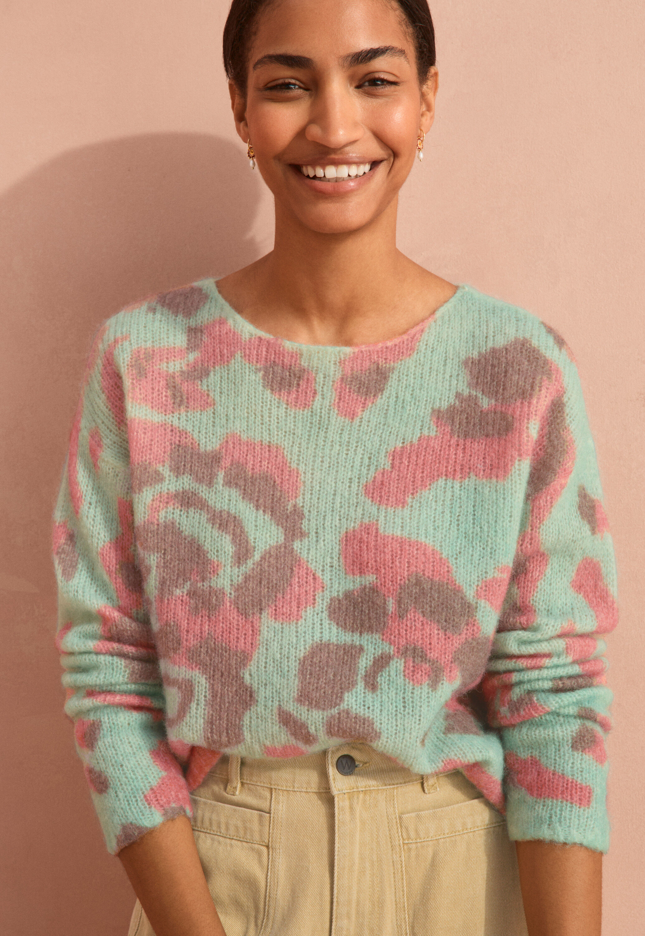Bedruckter Pullover