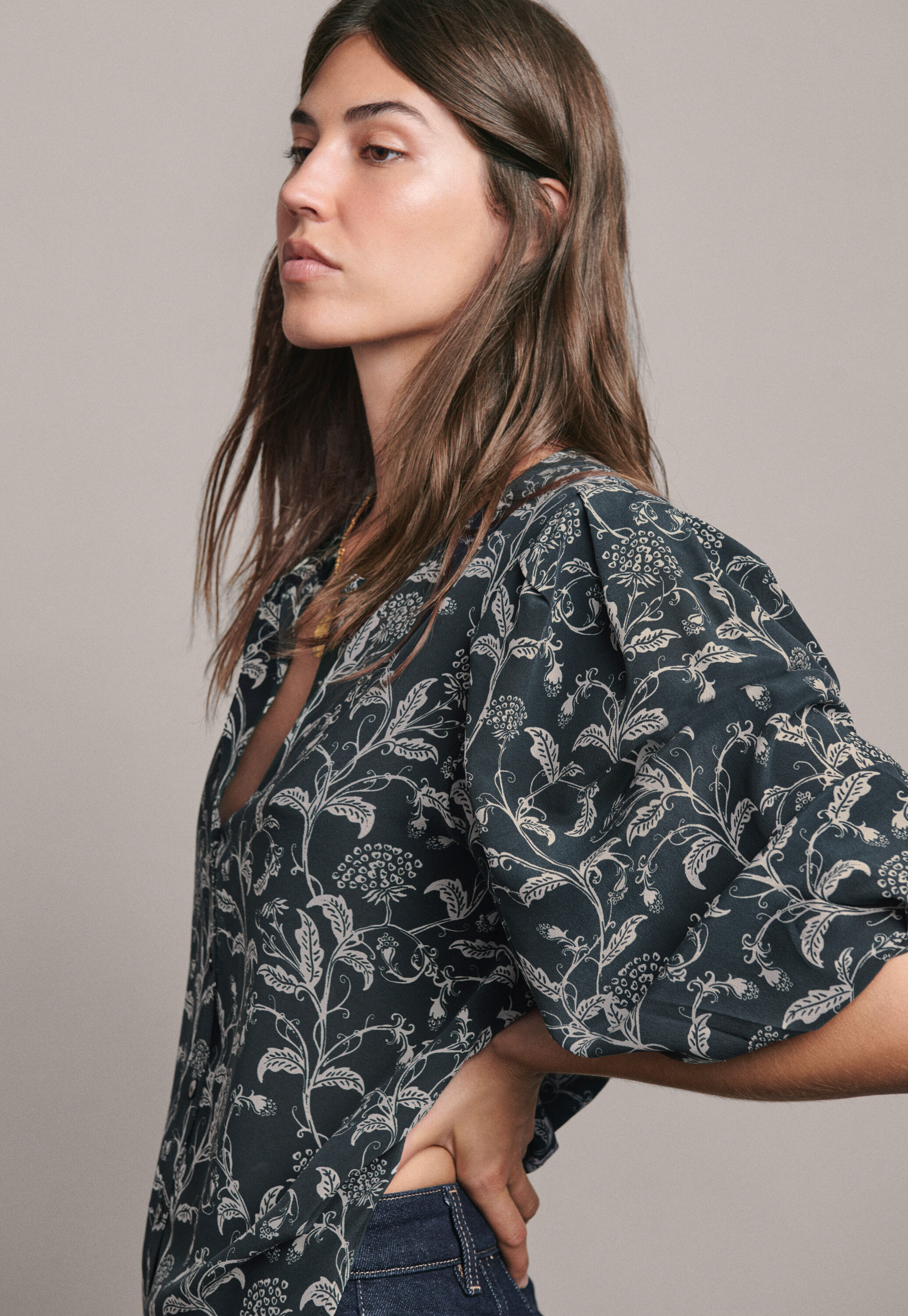 Bedruckte Bluse