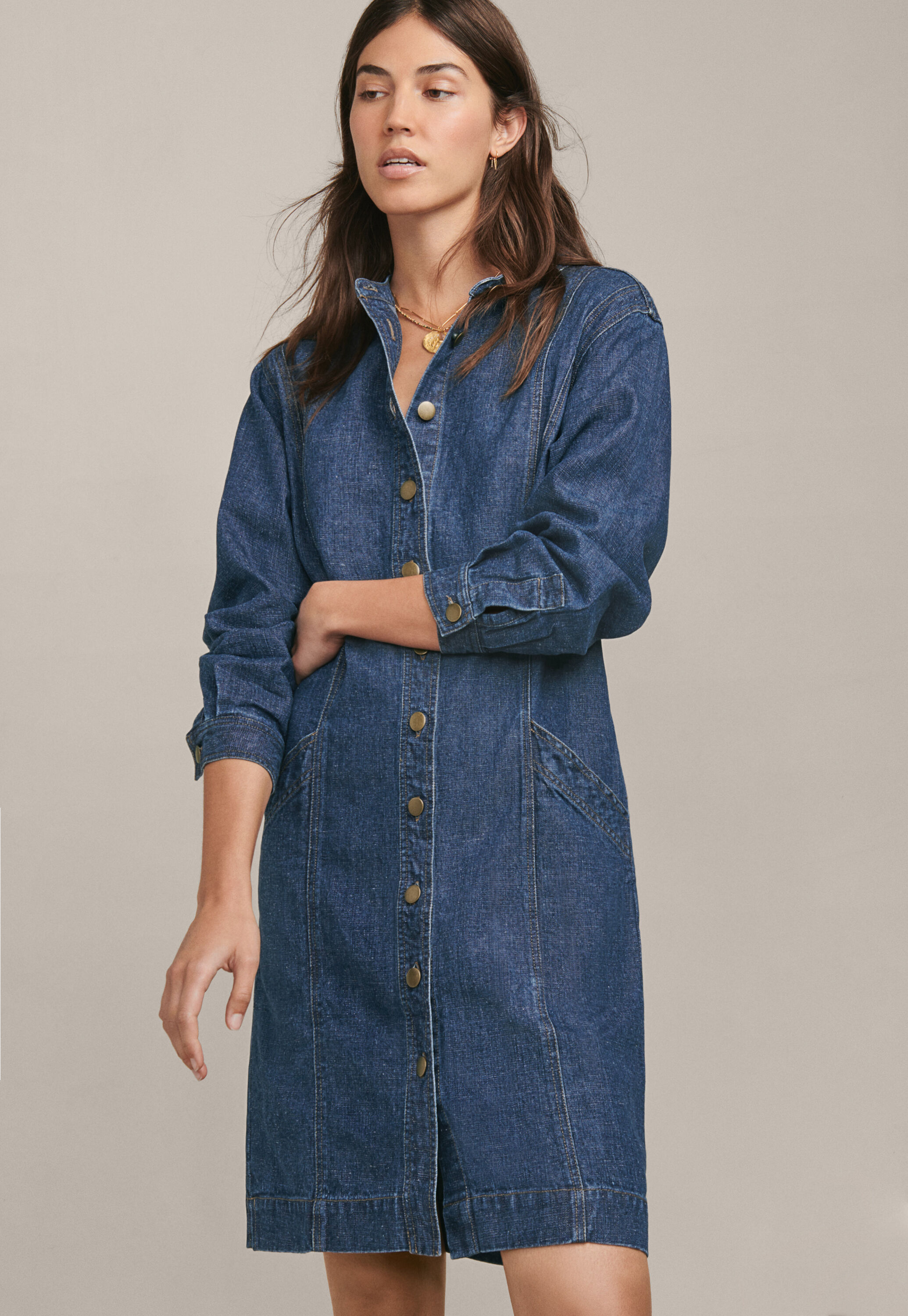 Indigo-Kleid