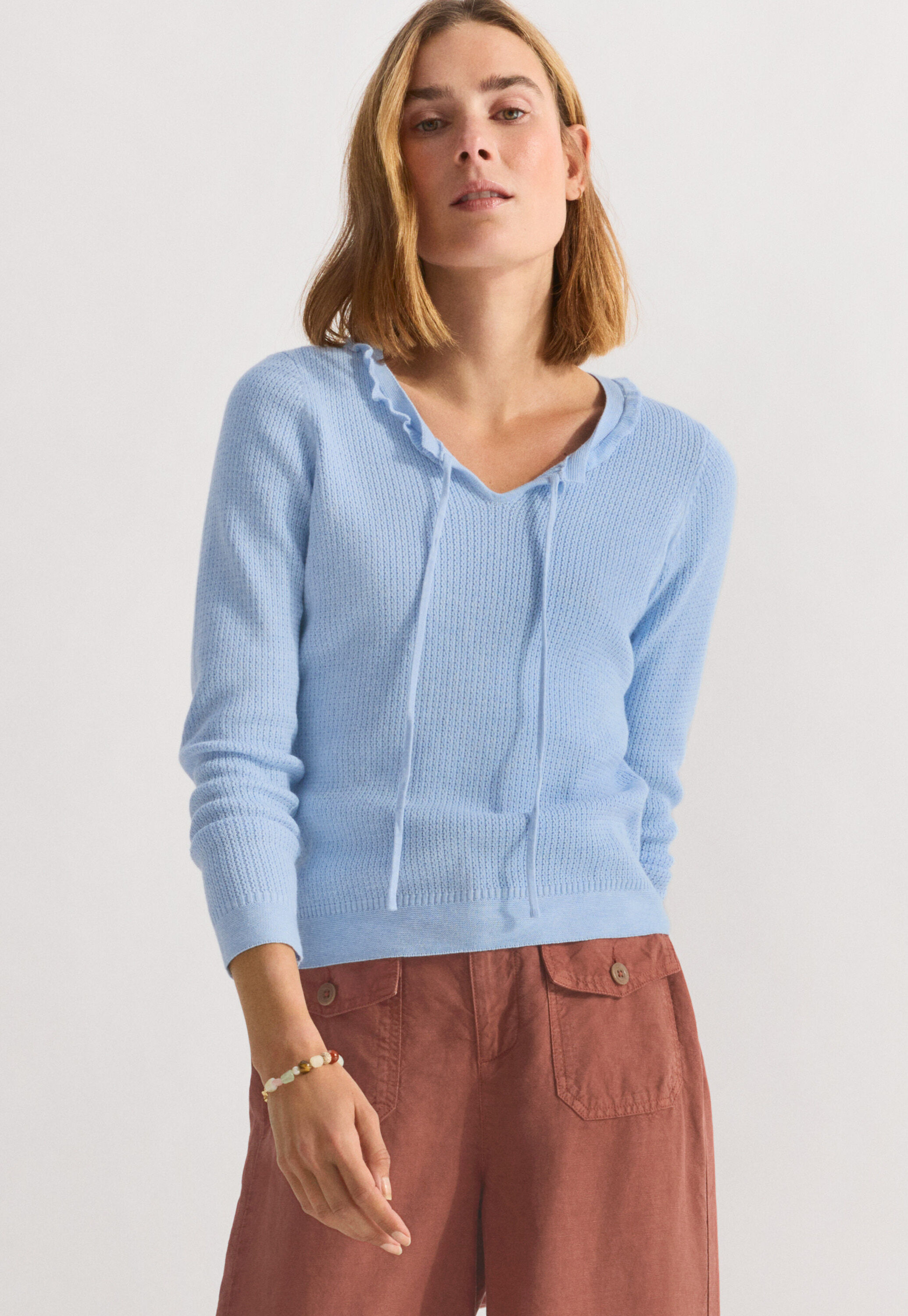 Pullover mit Bindeband