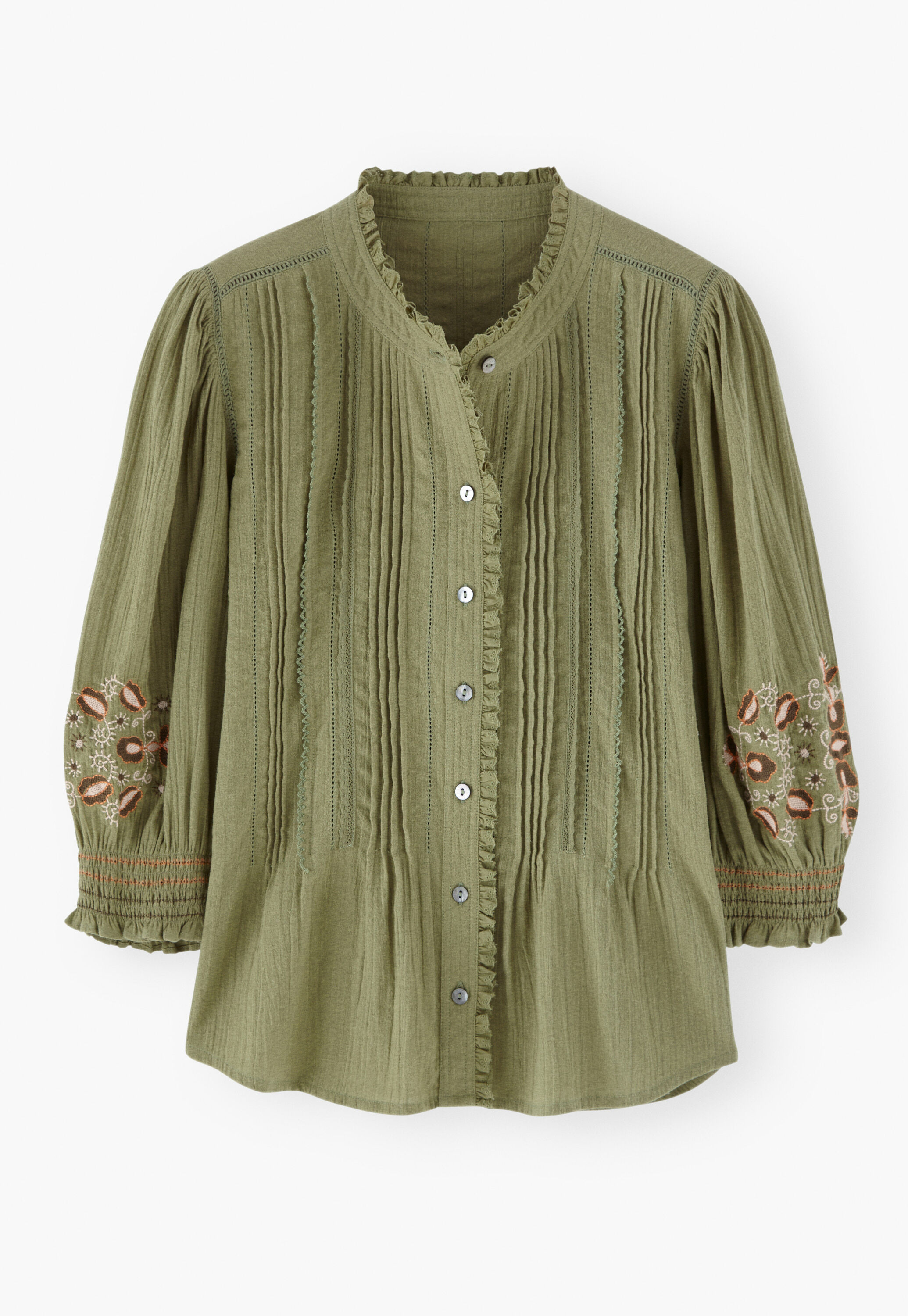 Bluse mit Biesen