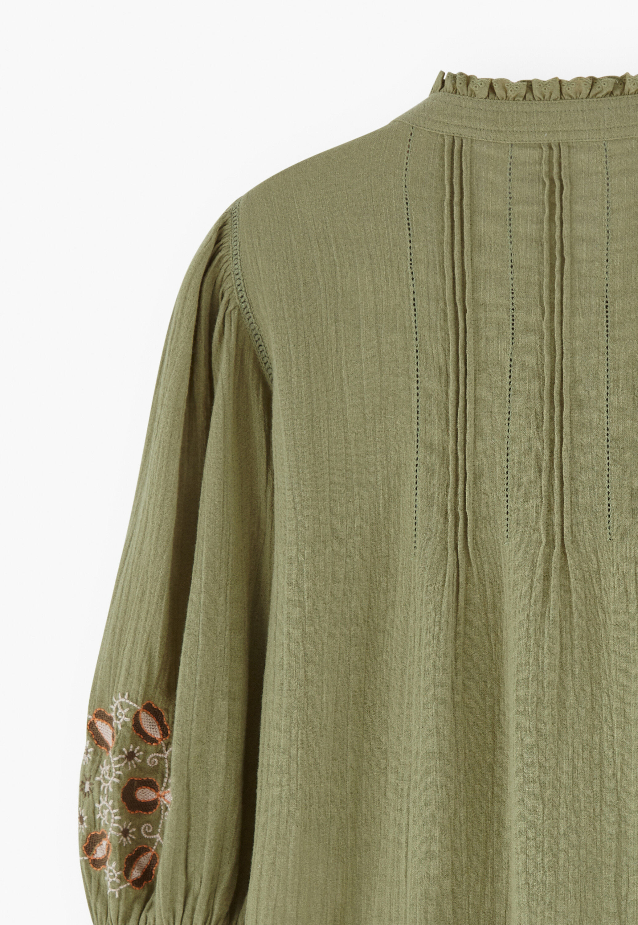 Bluse mit Biesen
