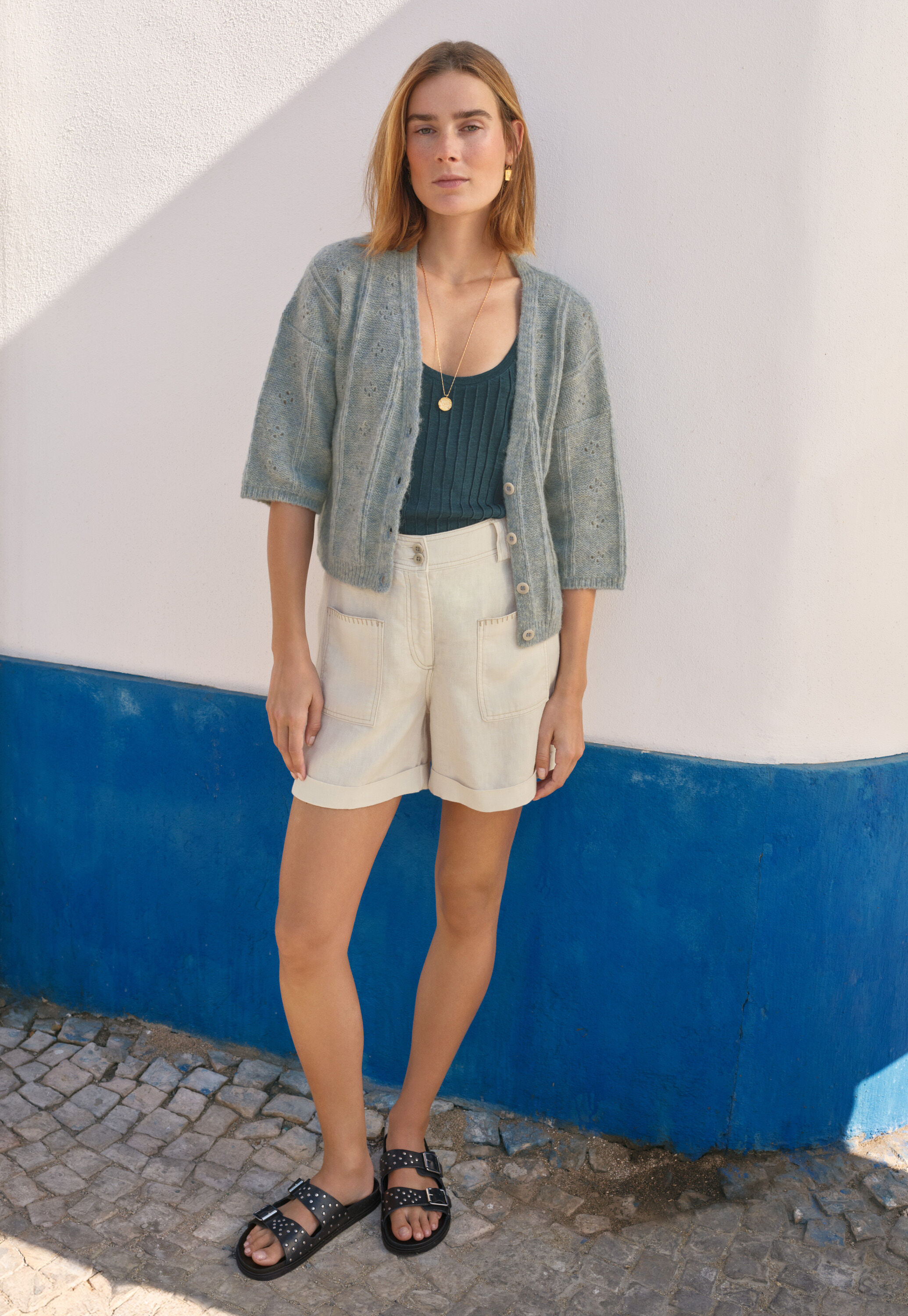 V-Ausschnitt-Cardigan