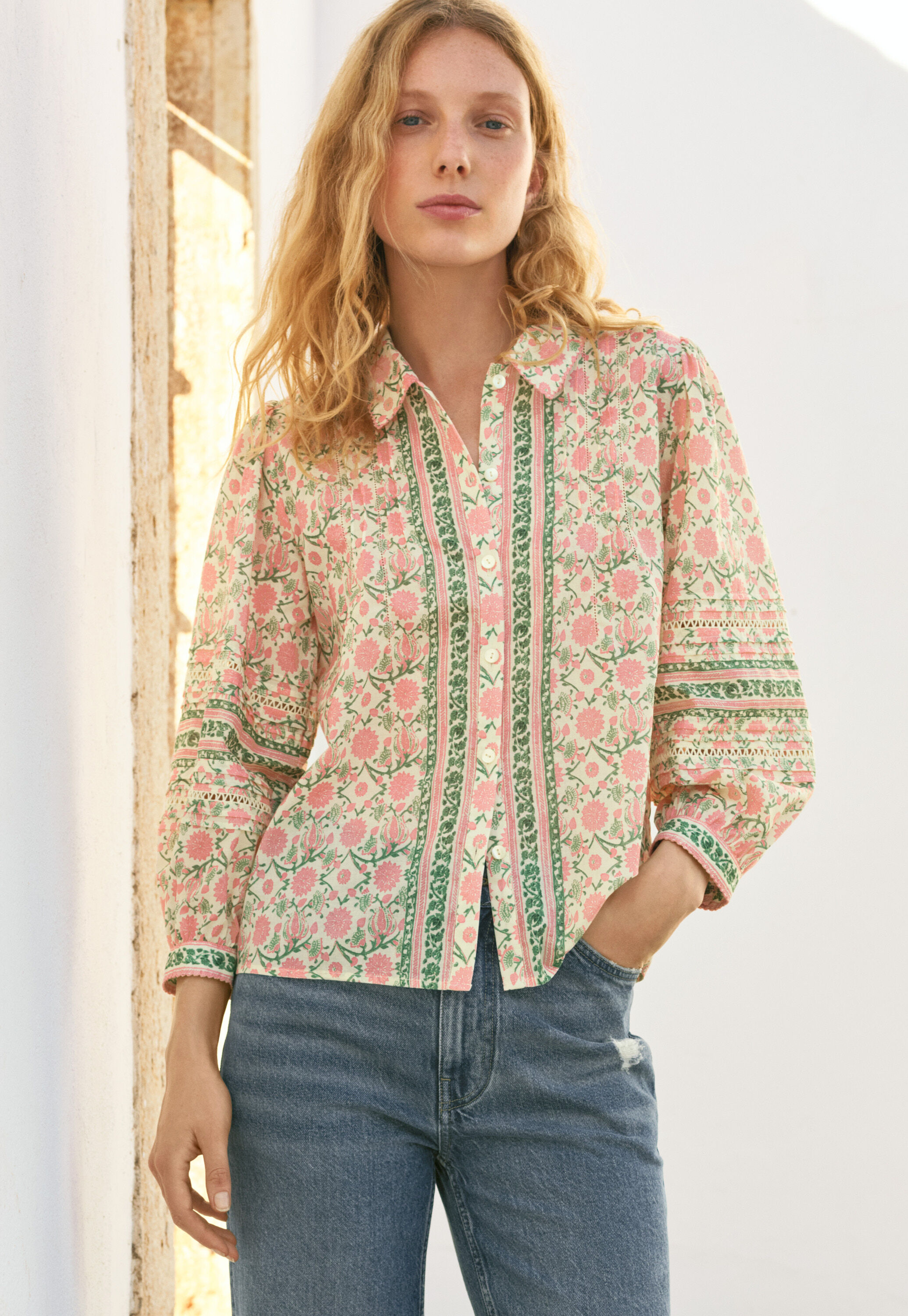 Bluse mit Print
