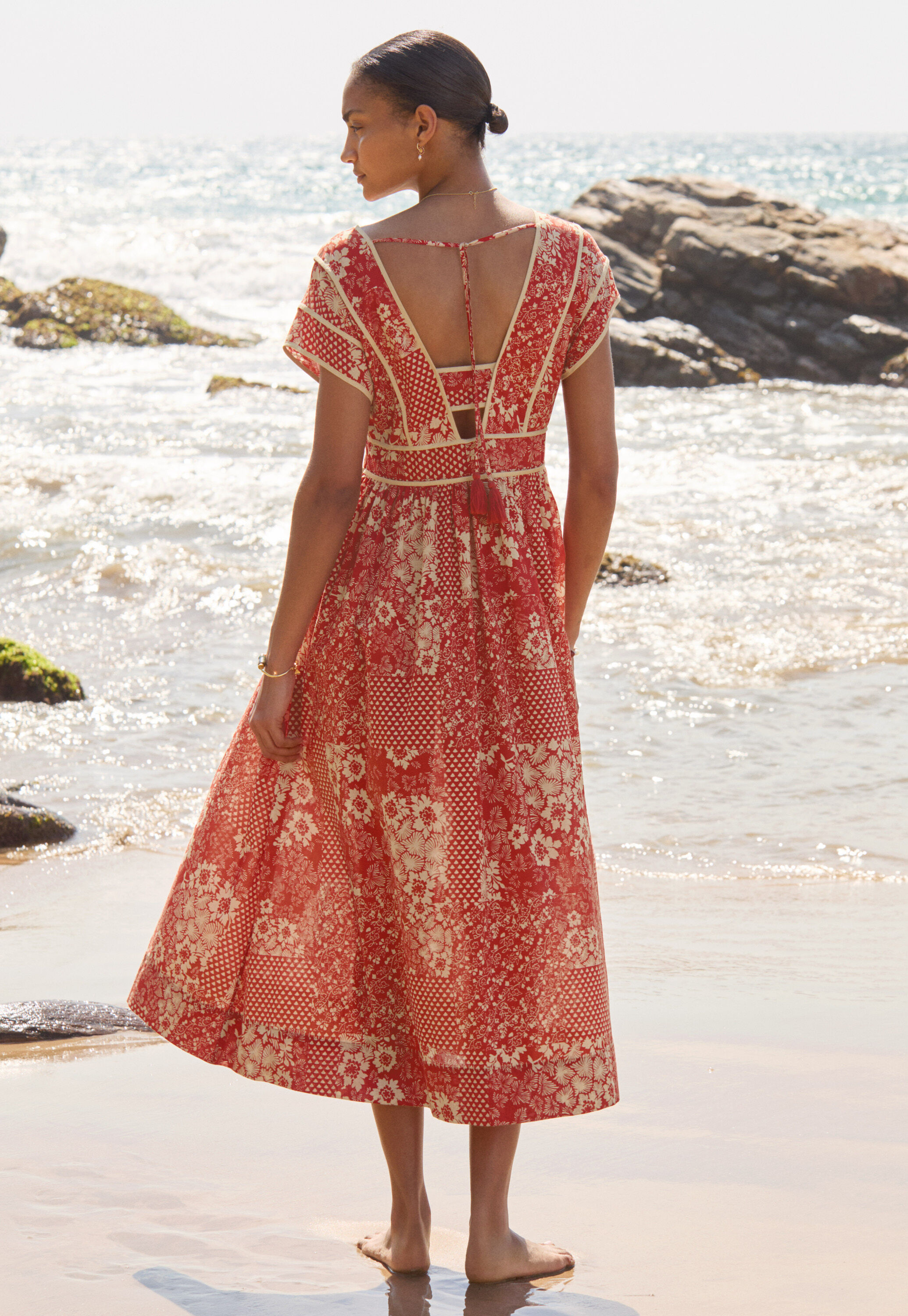 Bedrucktes Maxikleid