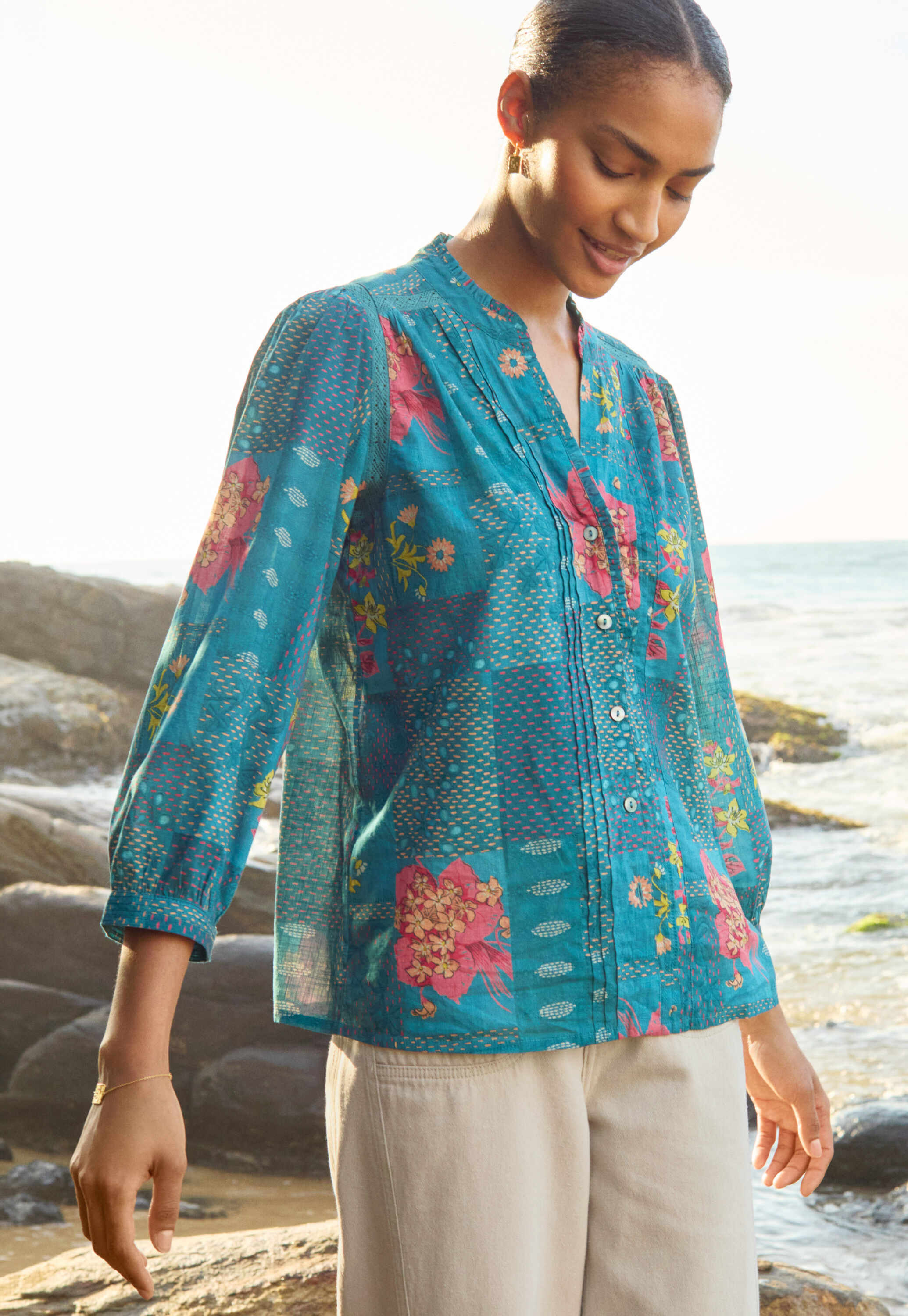 Bedruckte Bluse