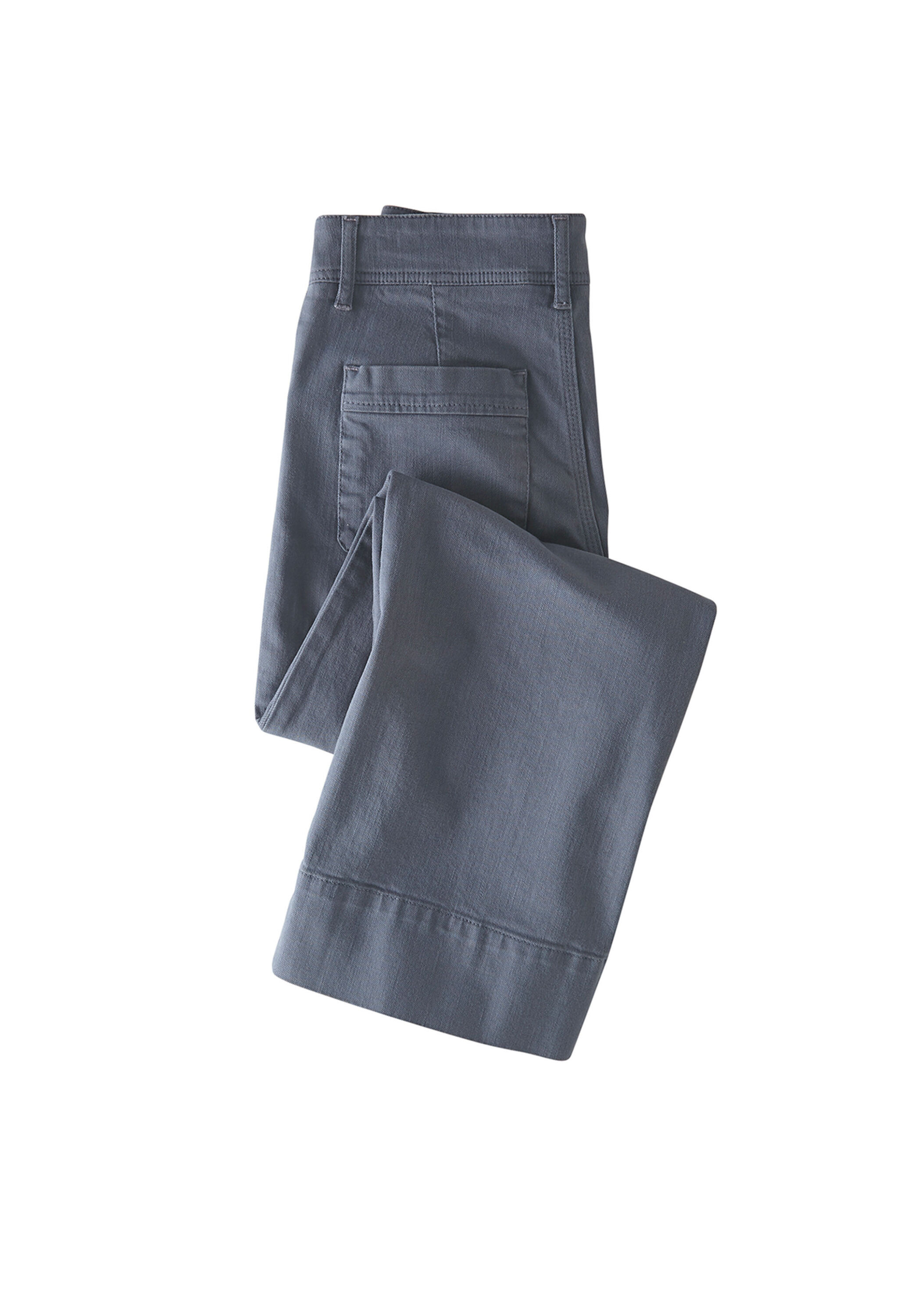 Cropped Jeans mit weitem Bein